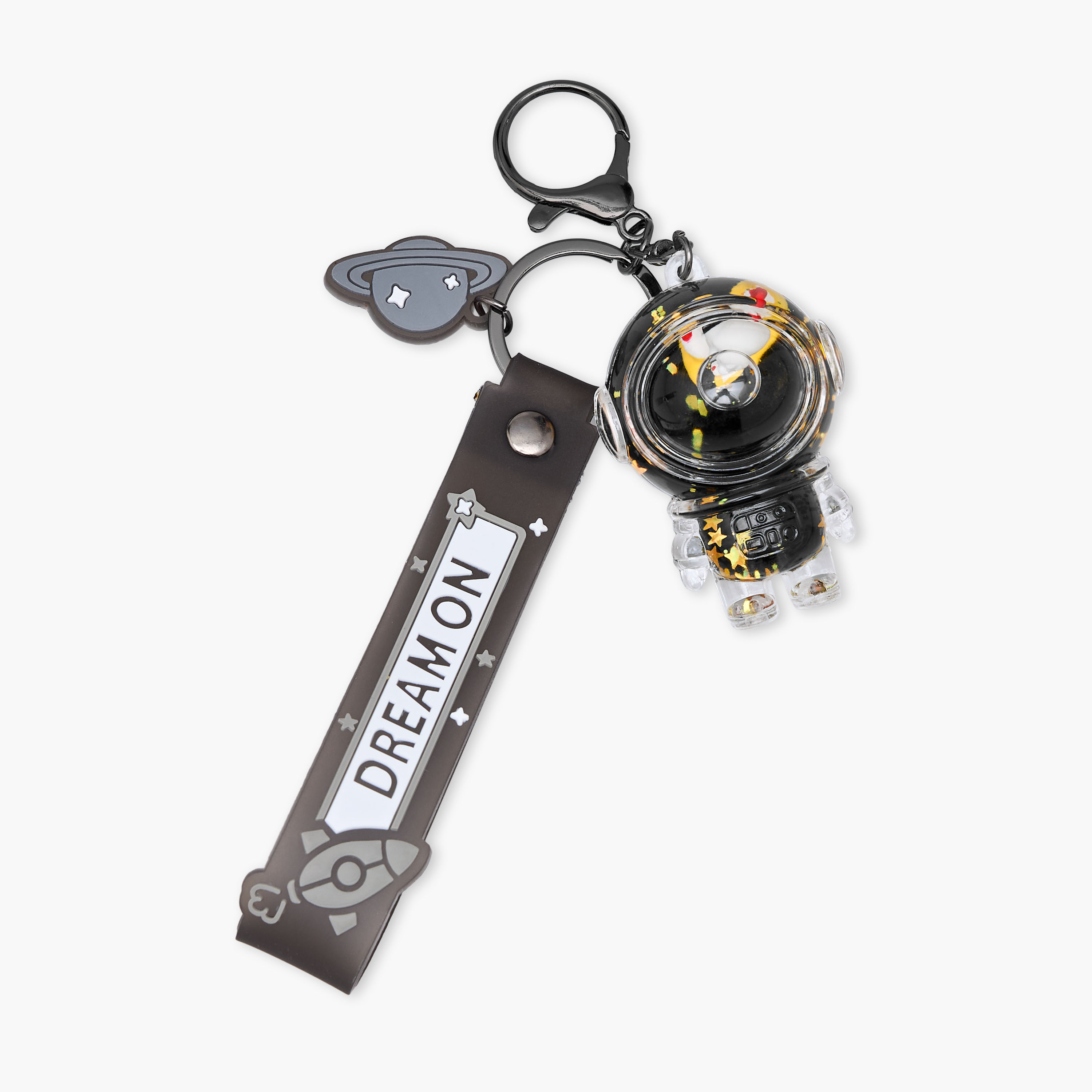 Panda Textured Charm Keyring with Strap and Lobster Hook-girls-accessories-keyringsandbagcharms-image-2