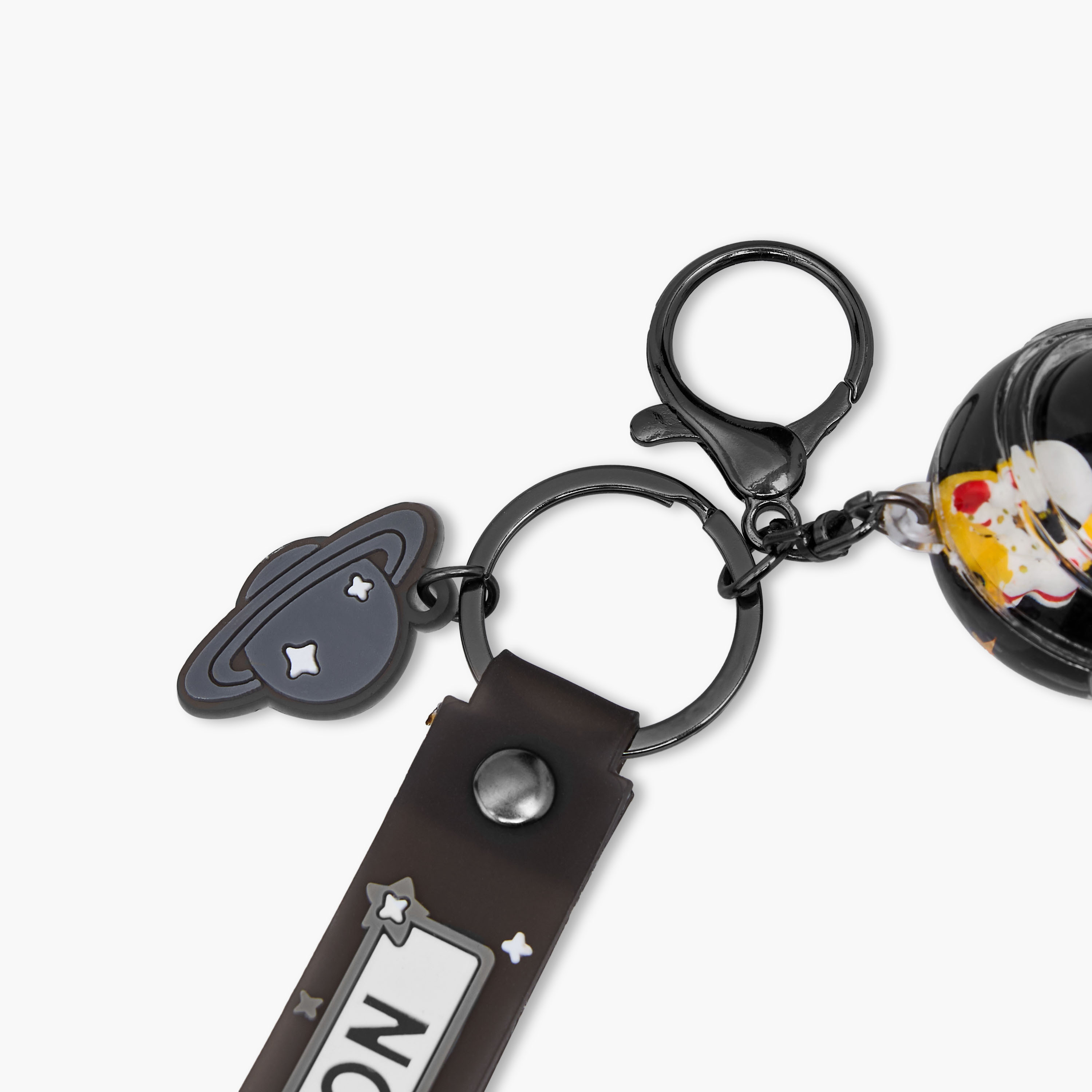 Panda Textured Charm Keyring with Strap and Lobster Hook-girls-accessories-keyringsandbagcharms-image-4