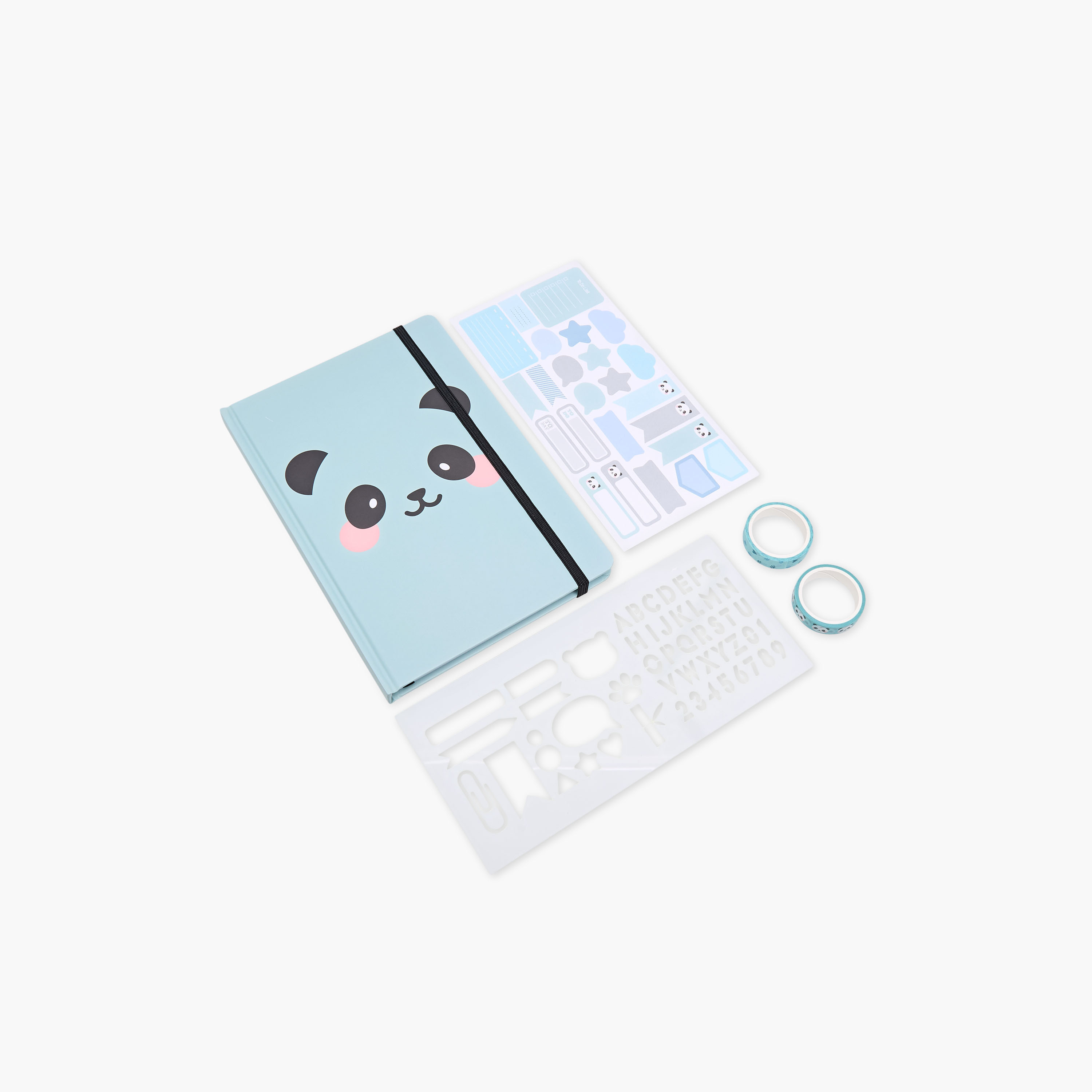 Panda Print 4-Piece Assorted Stationery Set-school-stationery-sets-image-2