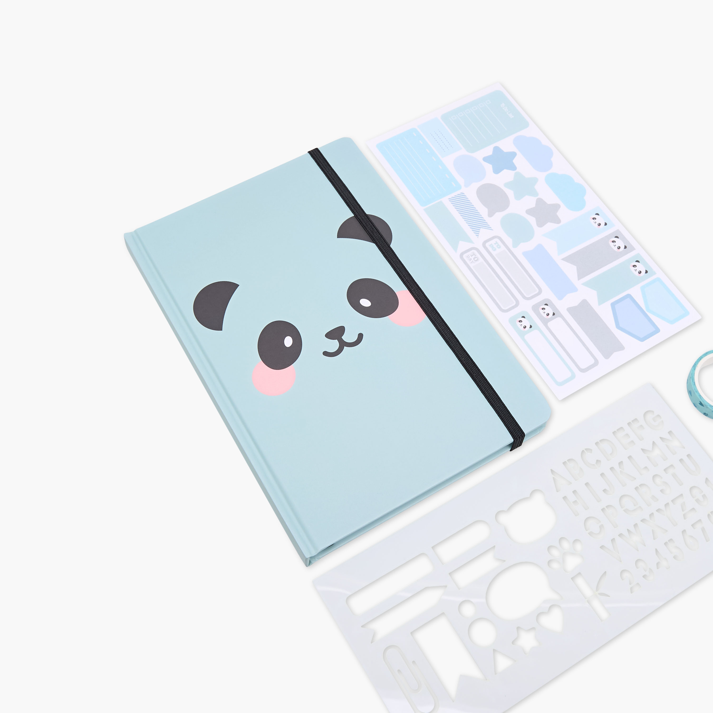 Panda Print 4-Piece Assorted Stationery Set-school-stationery-sets-image-3
