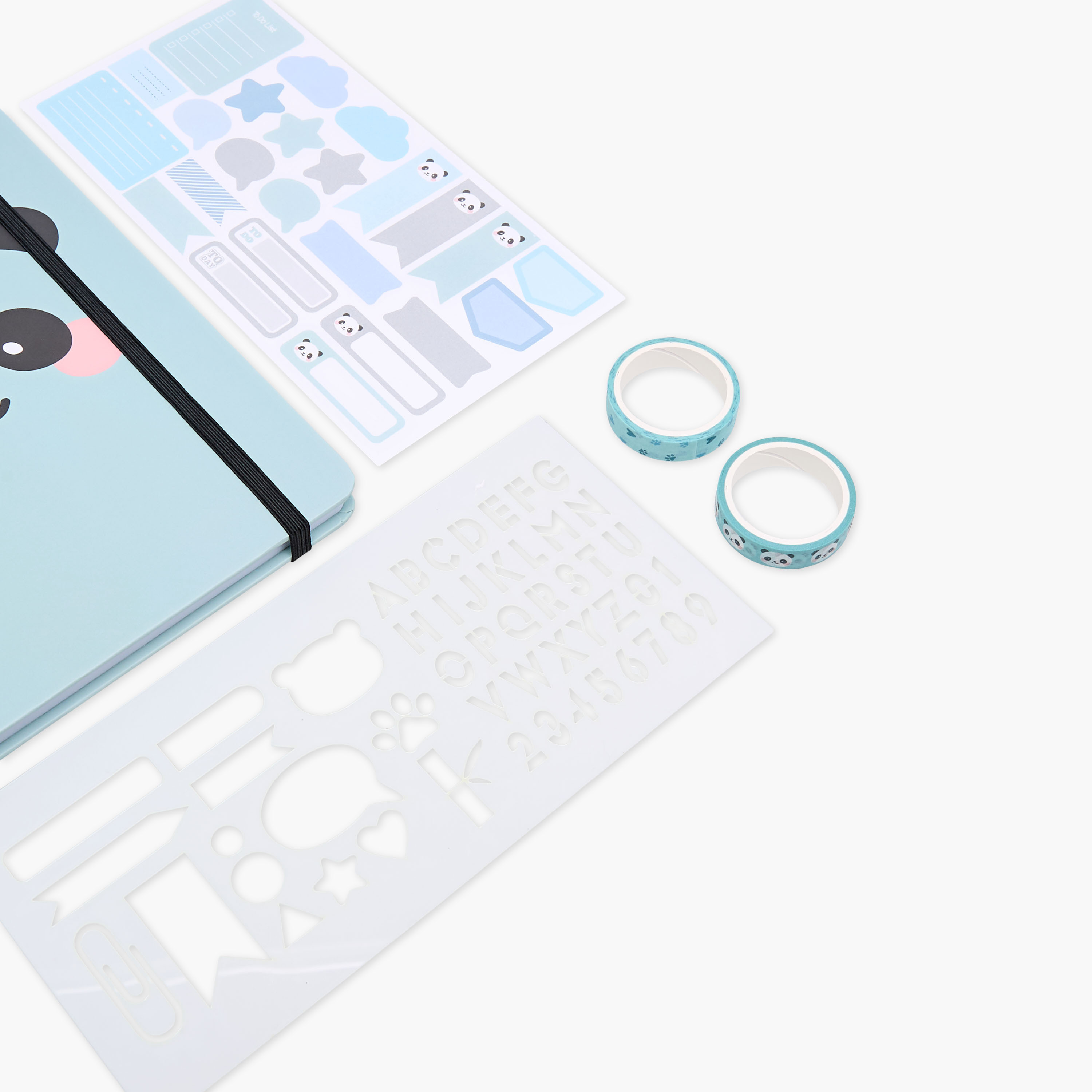 Panda Print 4-Piece Assorted Stationery Set-school-stationery-sets-image-4