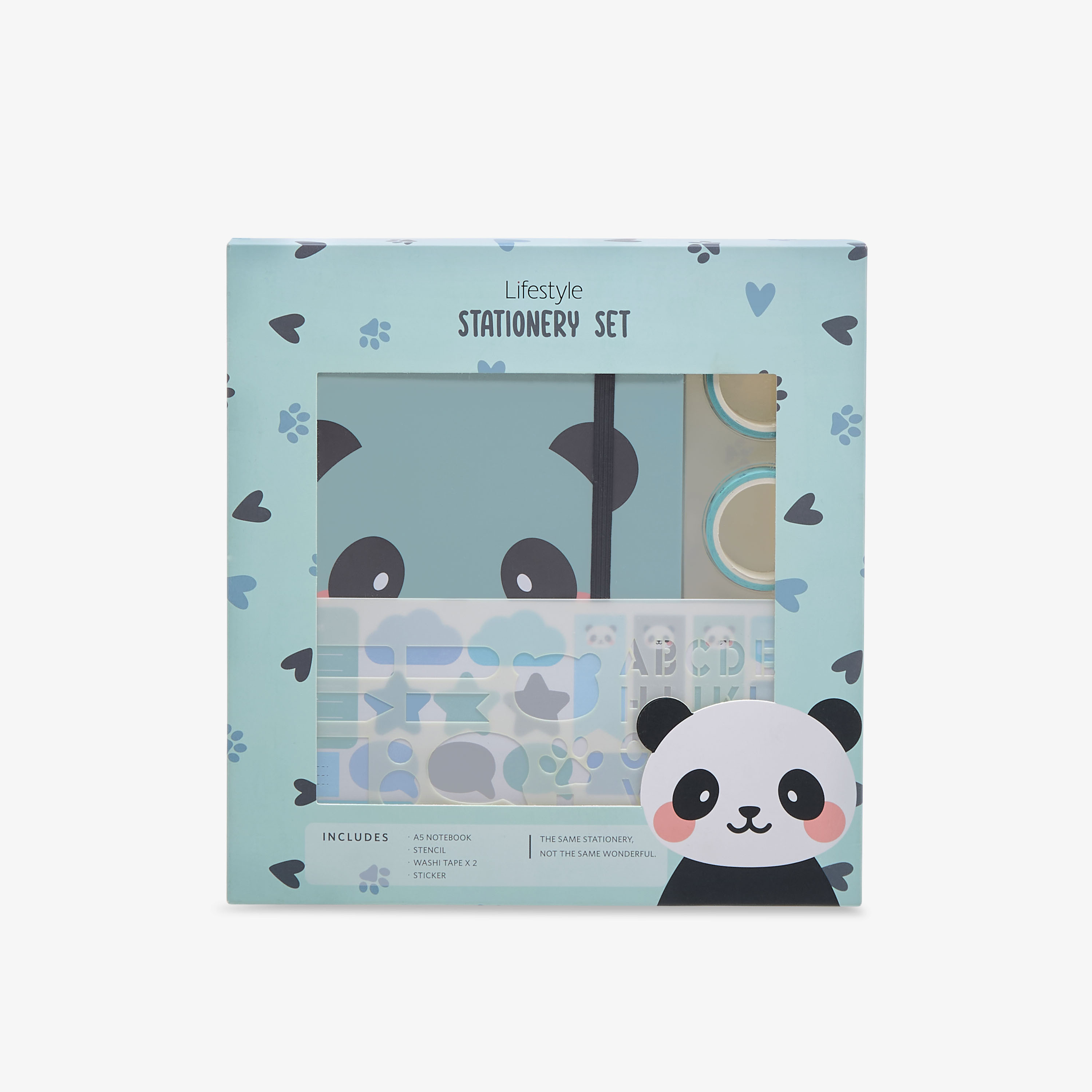 Panda Print 4-Piece Assorted Stationery Set-school-stationery-sets-image-7
