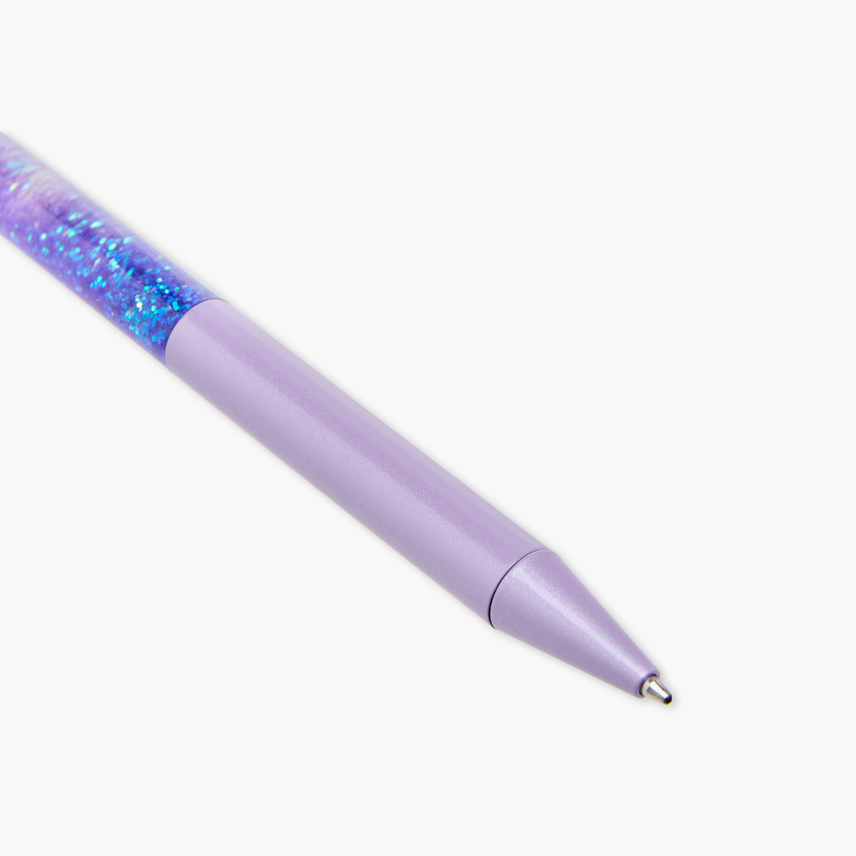 Glitter Detail Pen with Floral Charm-school-stationery-pensandpencils-image-2