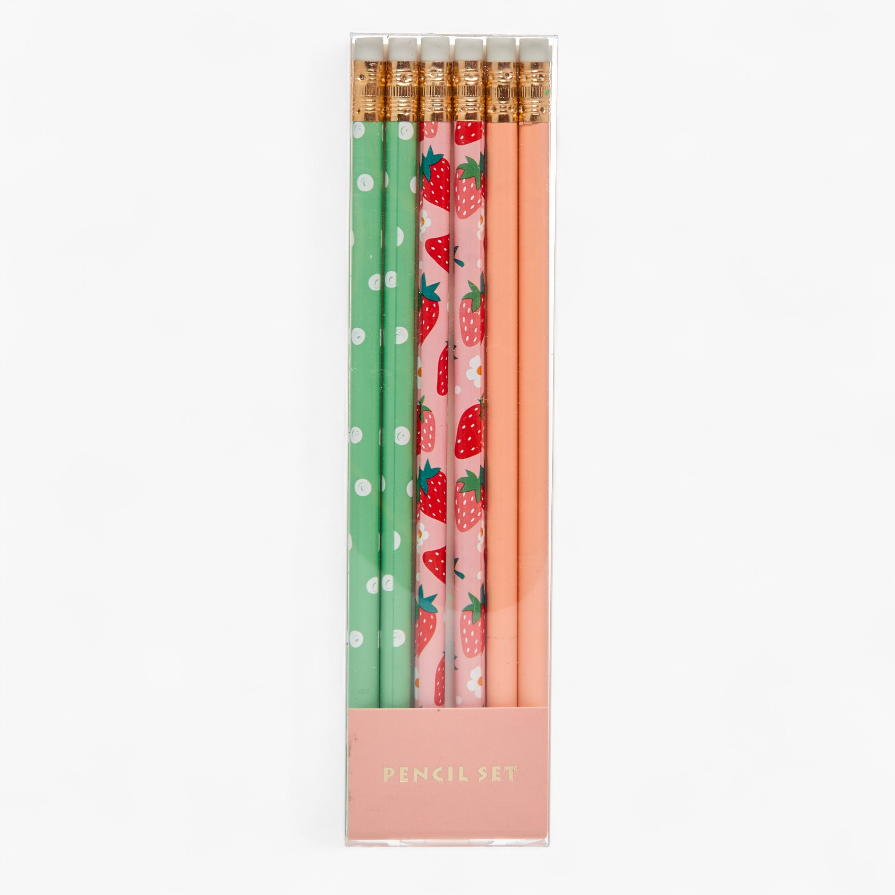Assorted 6-Piece Wooden Pencil Set-school-stationery-pensandpencils-image-1