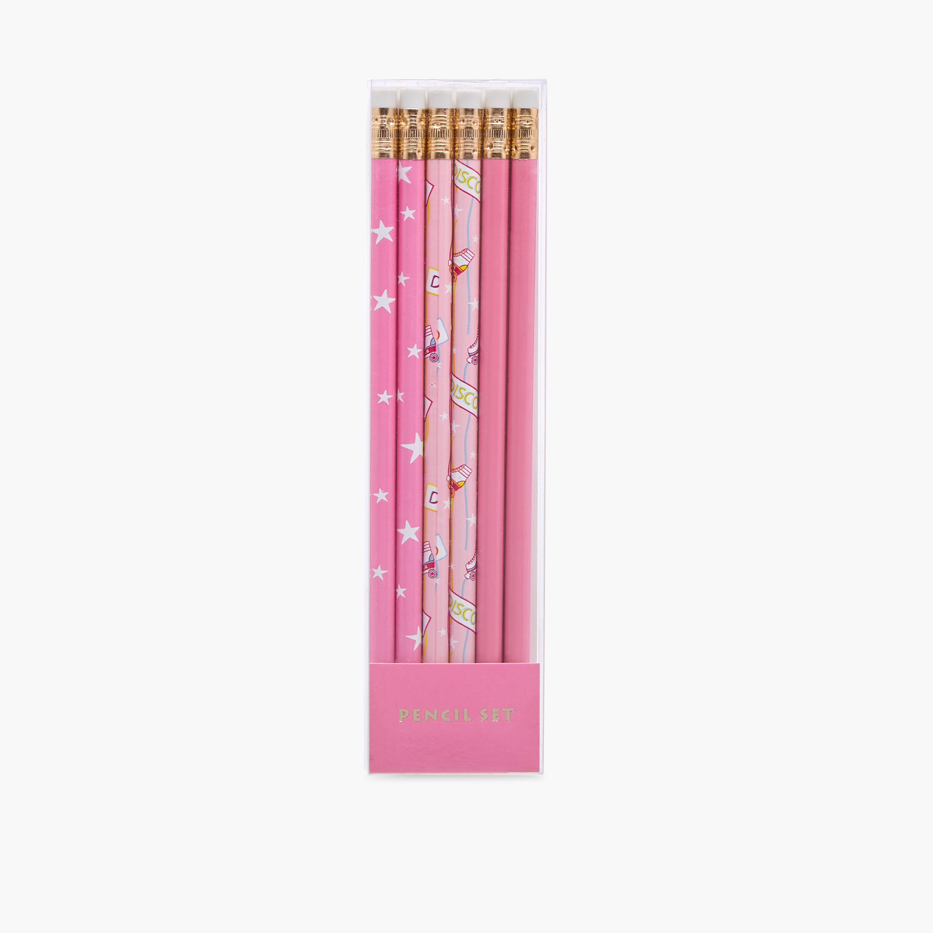 Assorted Wooden Pencil - Set of 6-school-stationery-pensandpencils-image-2