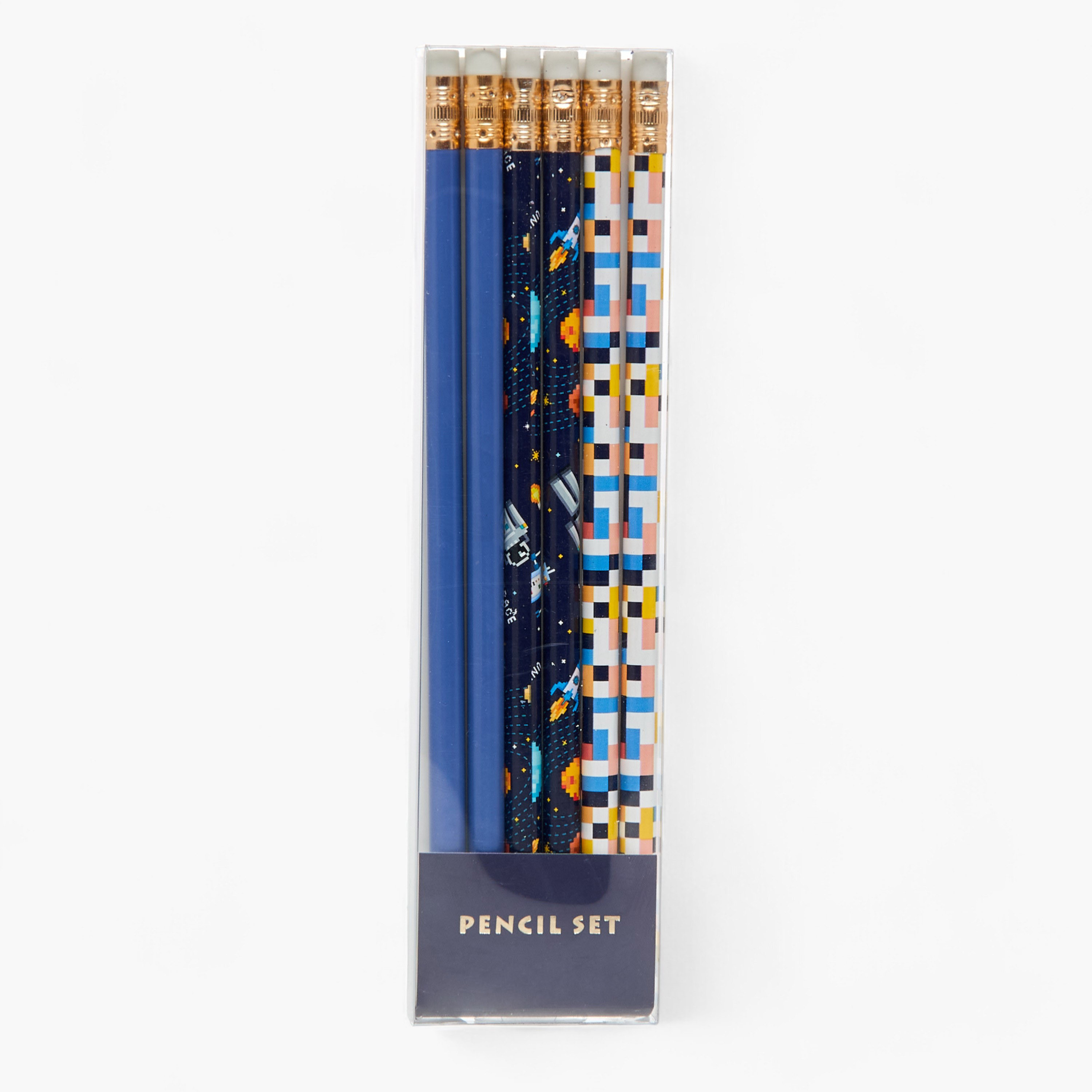 Assorted 6-Piece Rubber Back Pencil-school-stationery-pensandpencils-image-1