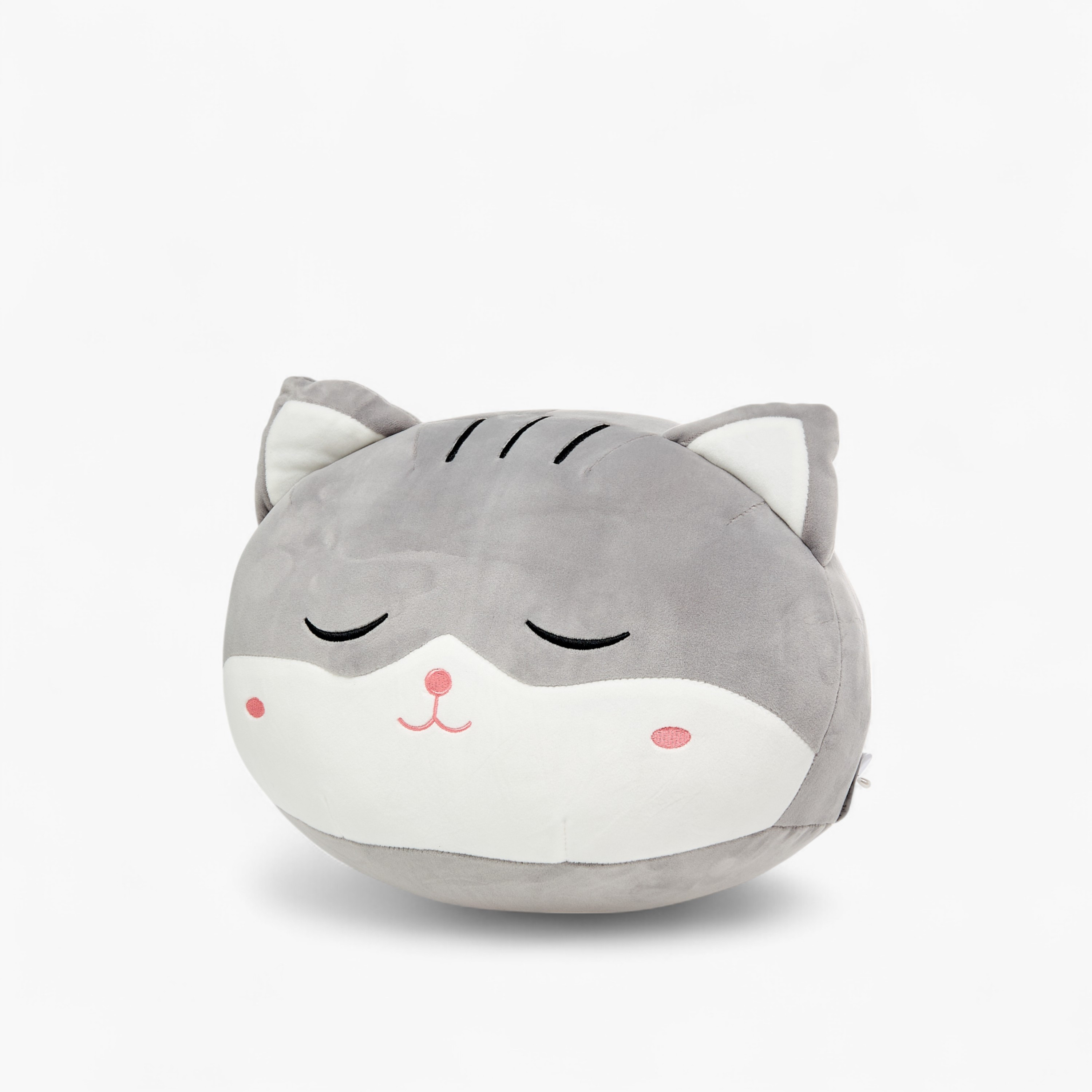 Cat Face Decorative Cushion - 30 cms-household-cushionsandthrows-filledcushions-decorativecushions-image-2