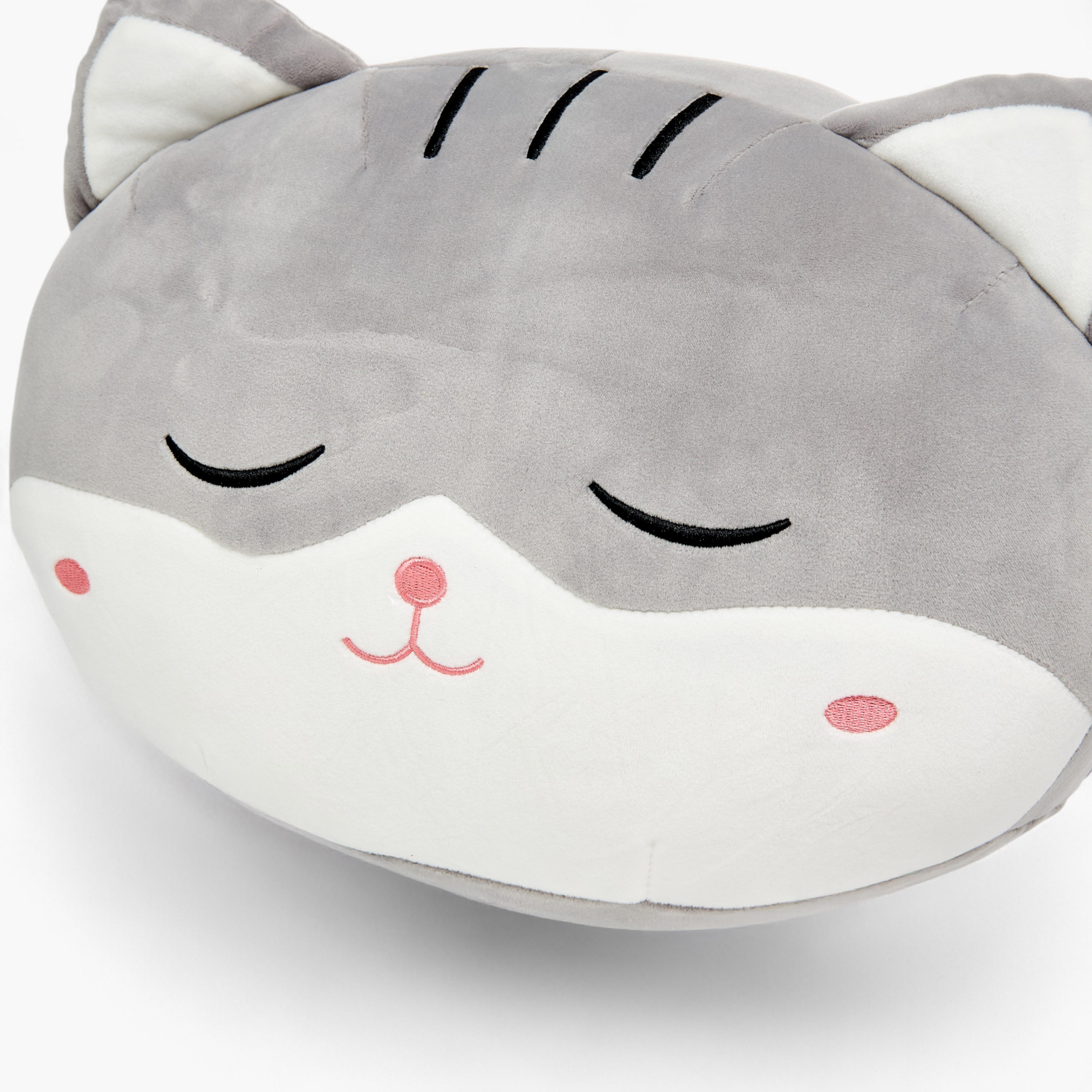 Cat Face Decorative Cushion - 30 cms-household-cushionsandthrows-filledcushions-decorativecushions-image-3