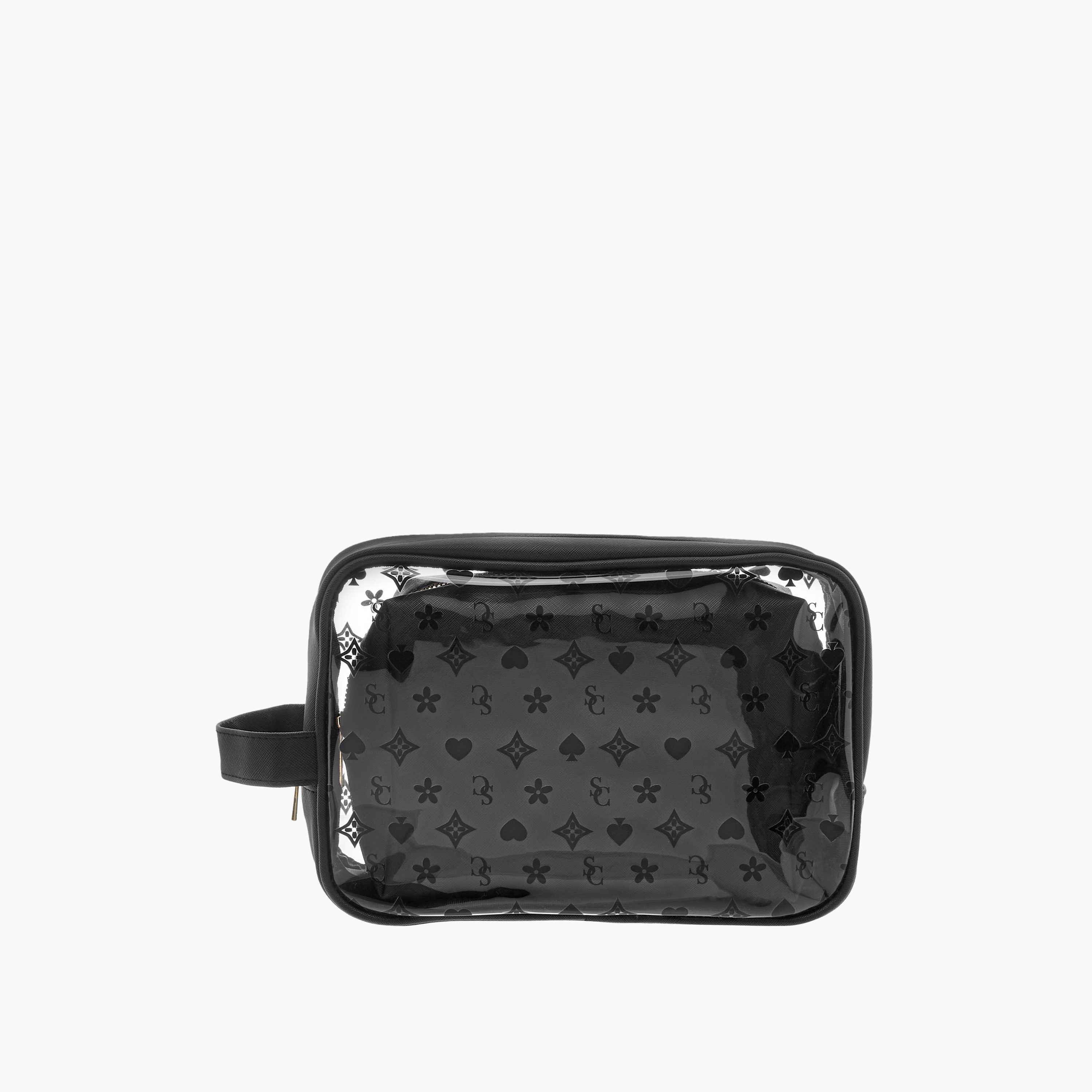 Printed 2-Piece Beauty Pouch Set with Zip Closure - 26x19x8 cms-beautyandpersonalcare-makeup-brushesandaccessories-makeuppouches-image-2