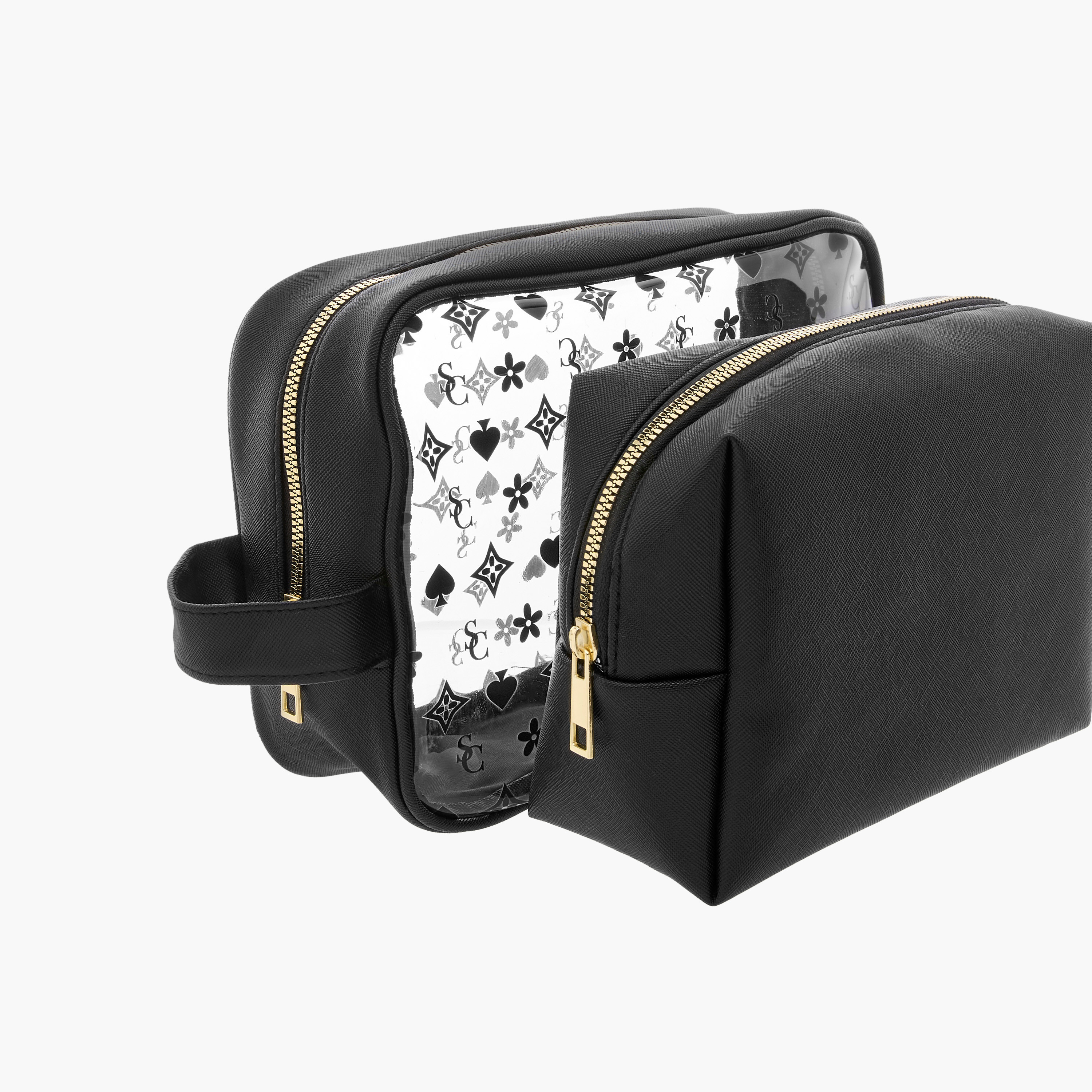 Printed 2-Piece Beauty Pouch Set with Zip Closure - 26x19x8 cms-beautyandpersonalcare-makeup-brushesandaccessories-makeuppouches-image-5