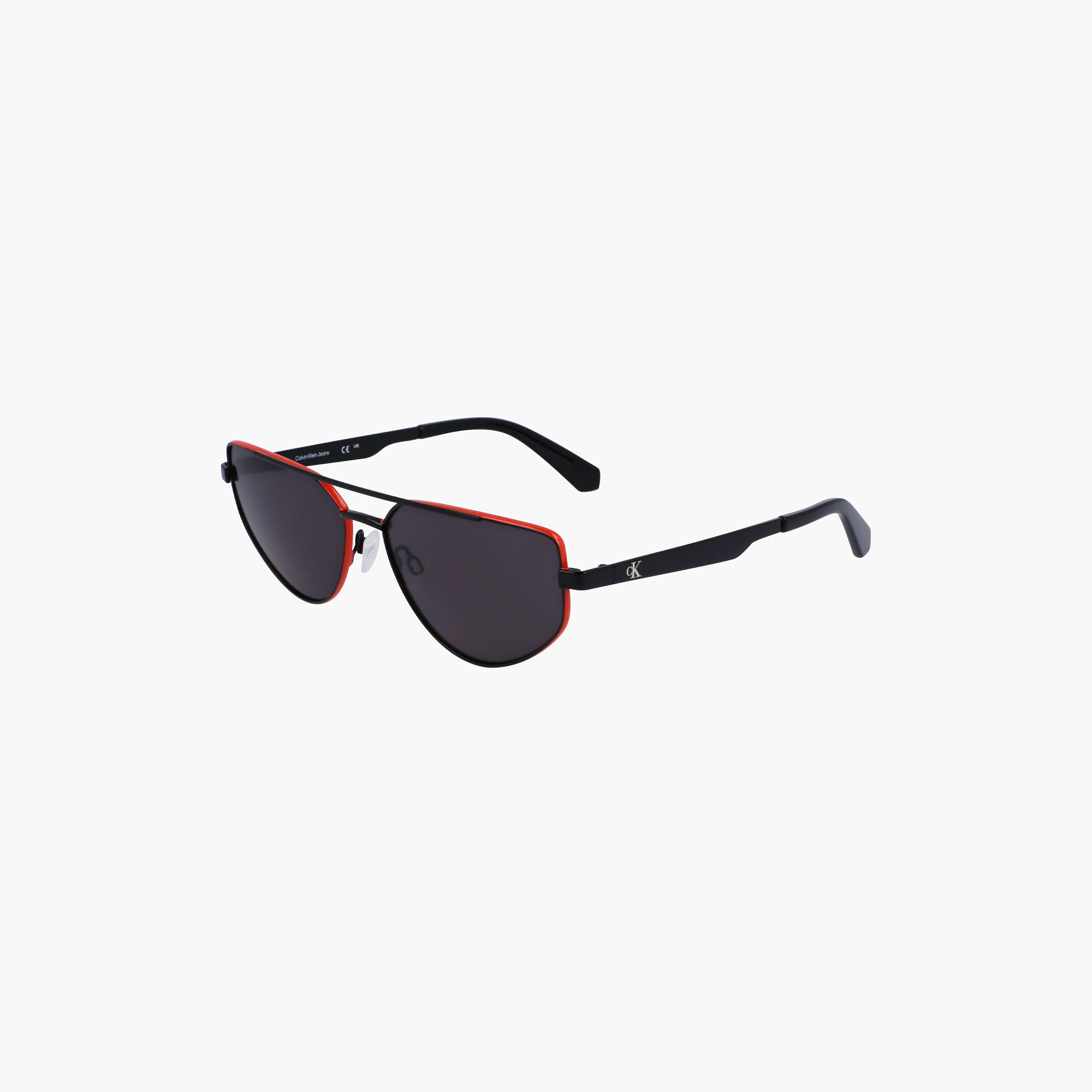 كالفن كلاين - نظارة شمسية -  تصميم خاص (طيار) - برتقالي - مقاس 58 ملم CKJ23220S-men-sunglasses-image-1