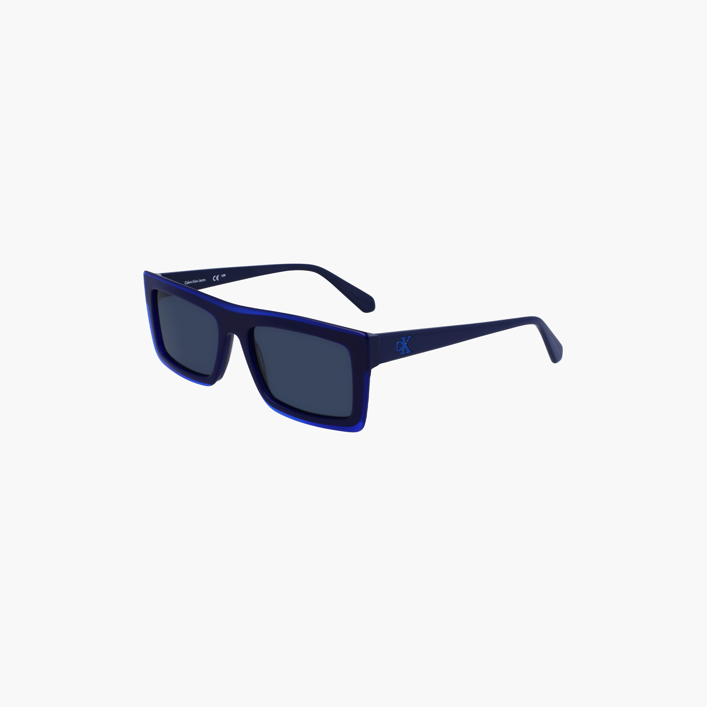 كالفن كلاين - نظارة شمسية -  مستطيلة - أزرق - مقاس 55 ملم CKJ23657S-men-sunglasses-image-1