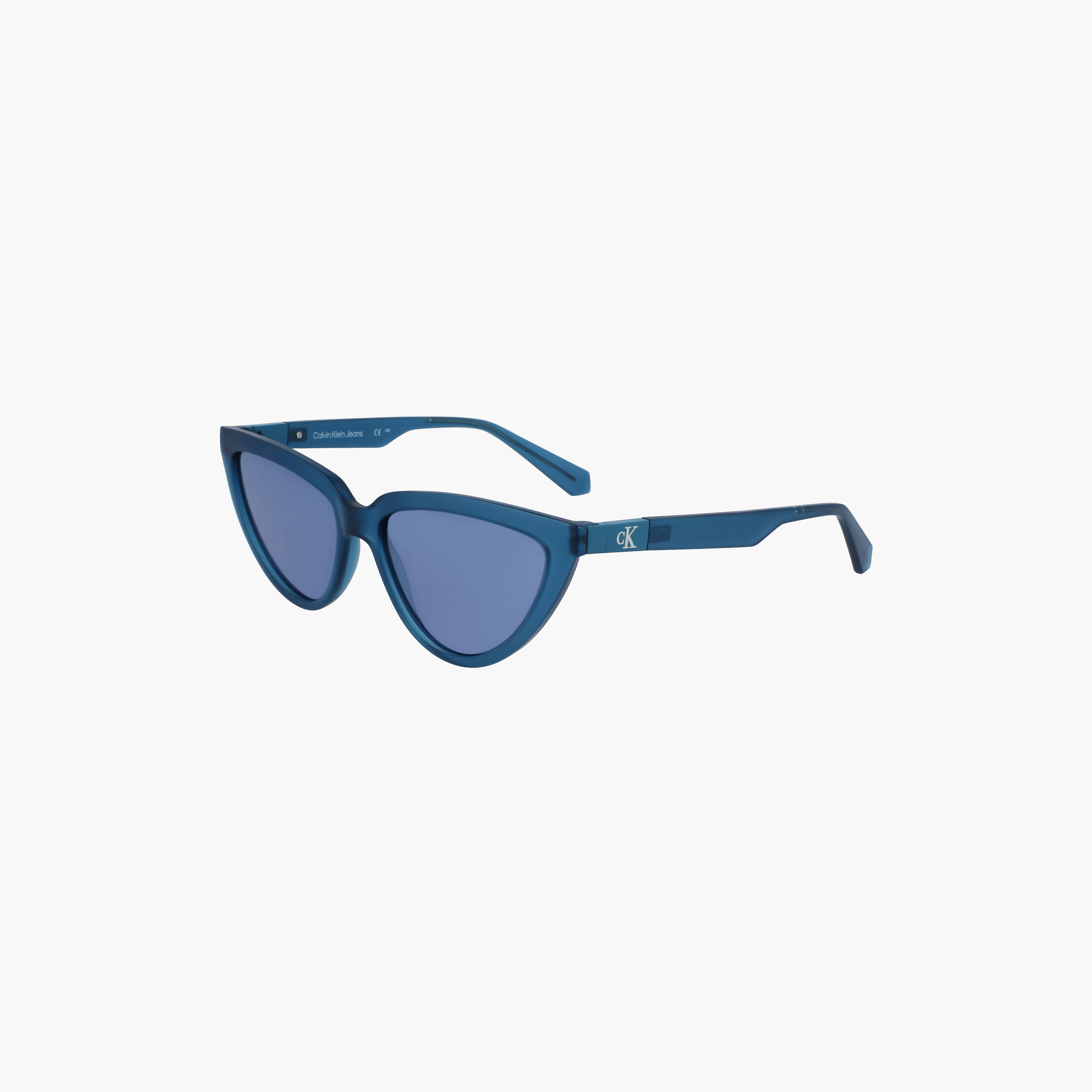 كالفن كلاين - نظارة شمسية - شكل عين القطة - أزرق - مقاس 56 ملم CKJ23658S-women-sunglasses-image-1