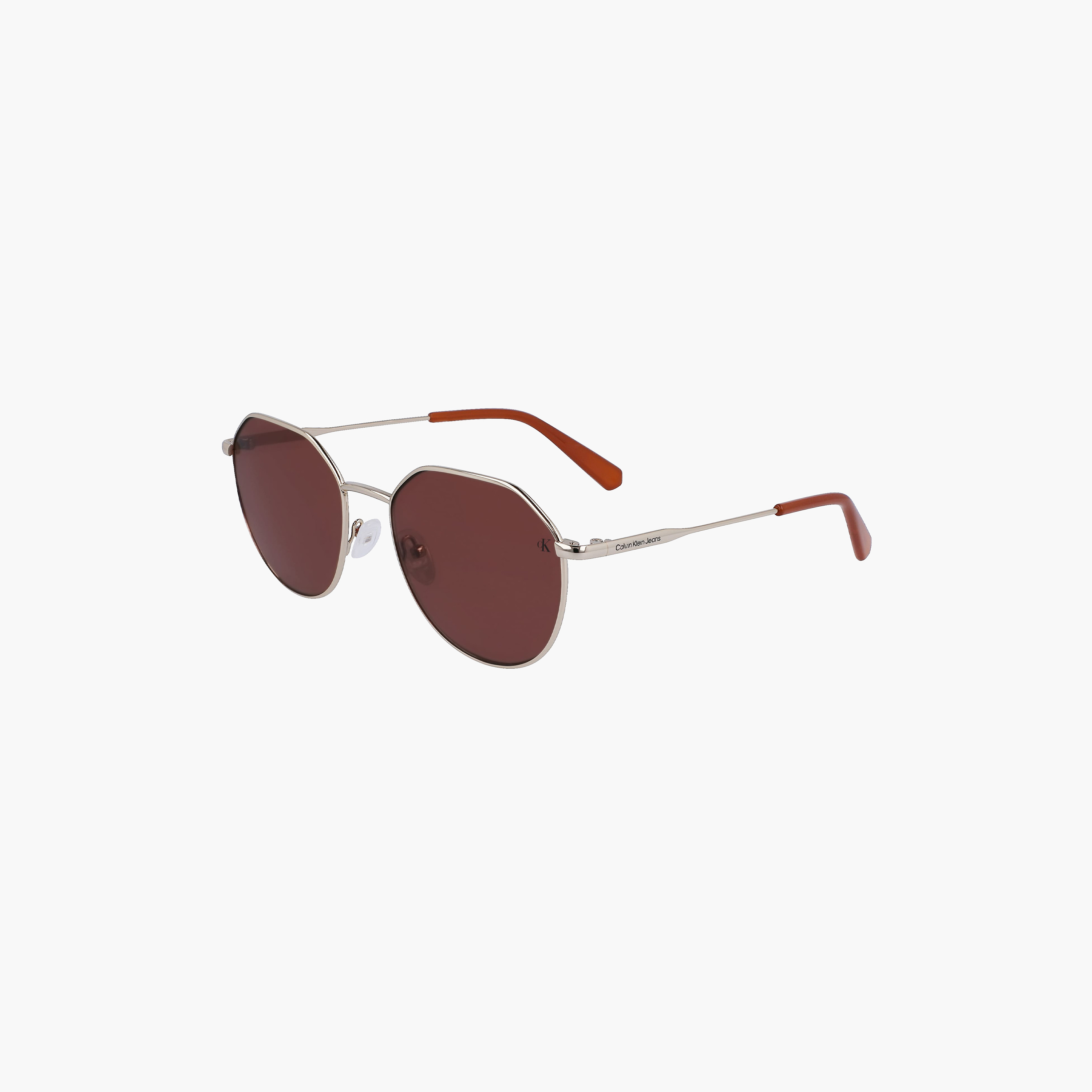 كالفن كلاين - نظارة شمسية -  مستديرة - ذهبي - مقاس 55 ملم CKJ23201S-men-sunglasses-image-1
