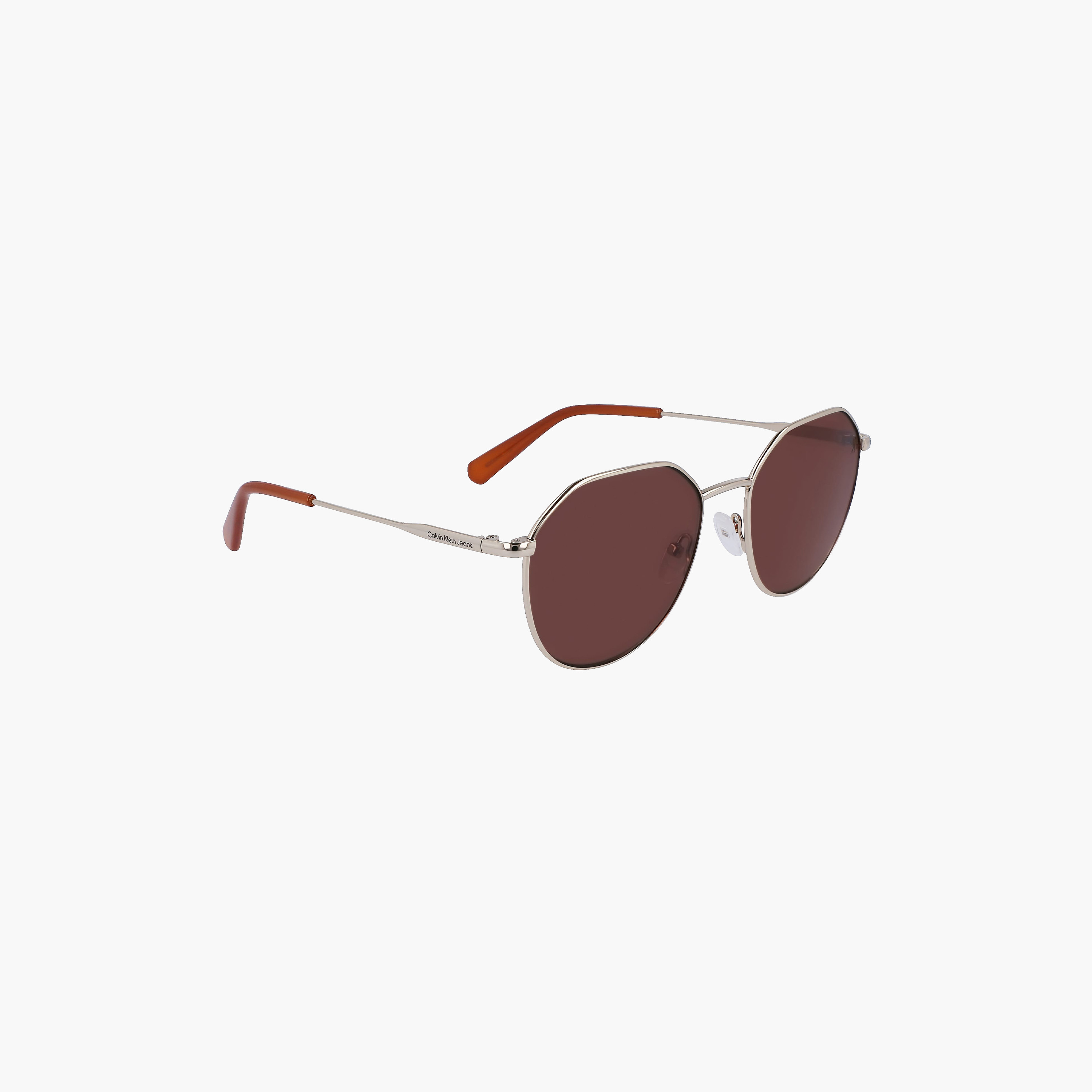 كالفن كلاين - نظارة شمسية -  مستديرة - ذهبي - مقاس 55 ملم CKJ23201S-men-sunglasses-image-2
