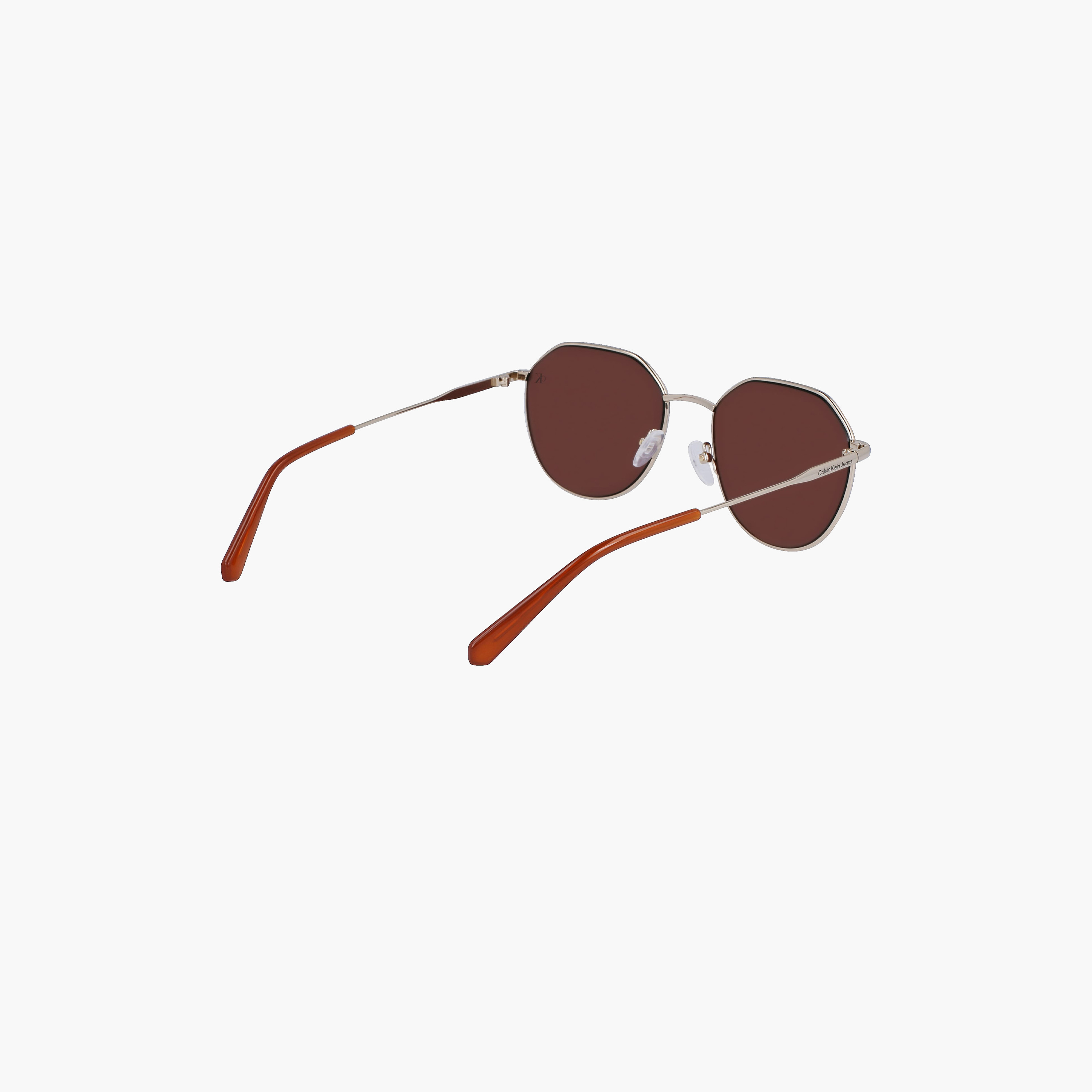 كالفن كلاين - نظارة شمسية -  مستديرة - ذهبي - مقاس 55 ملم CKJ23201S-men-sunglasses-image-7