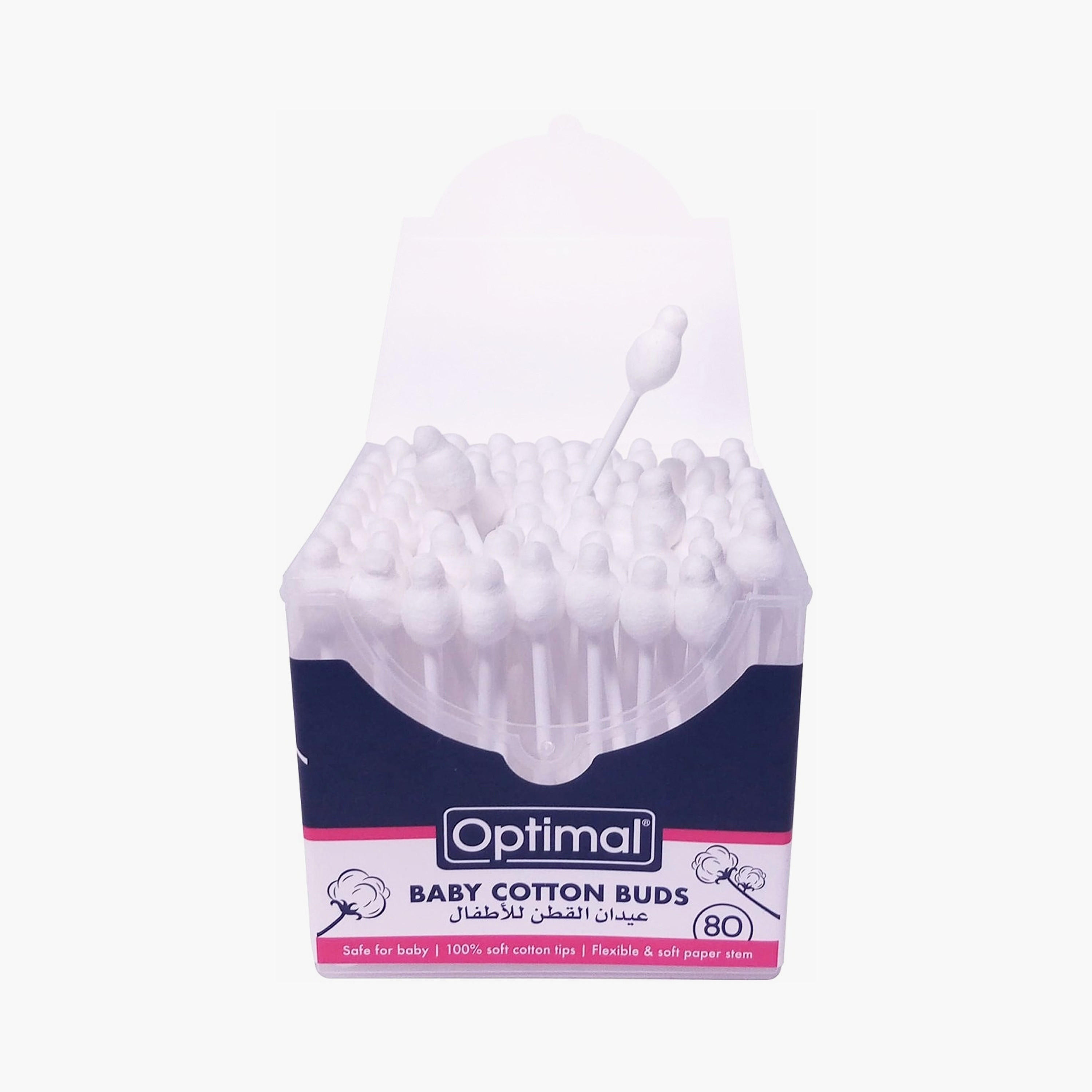 Optimal 80-Piece Soft-Tip Baby Safety Cotton Buds-beautyandpersonalcare-babycare-wipesandbuds-image-1