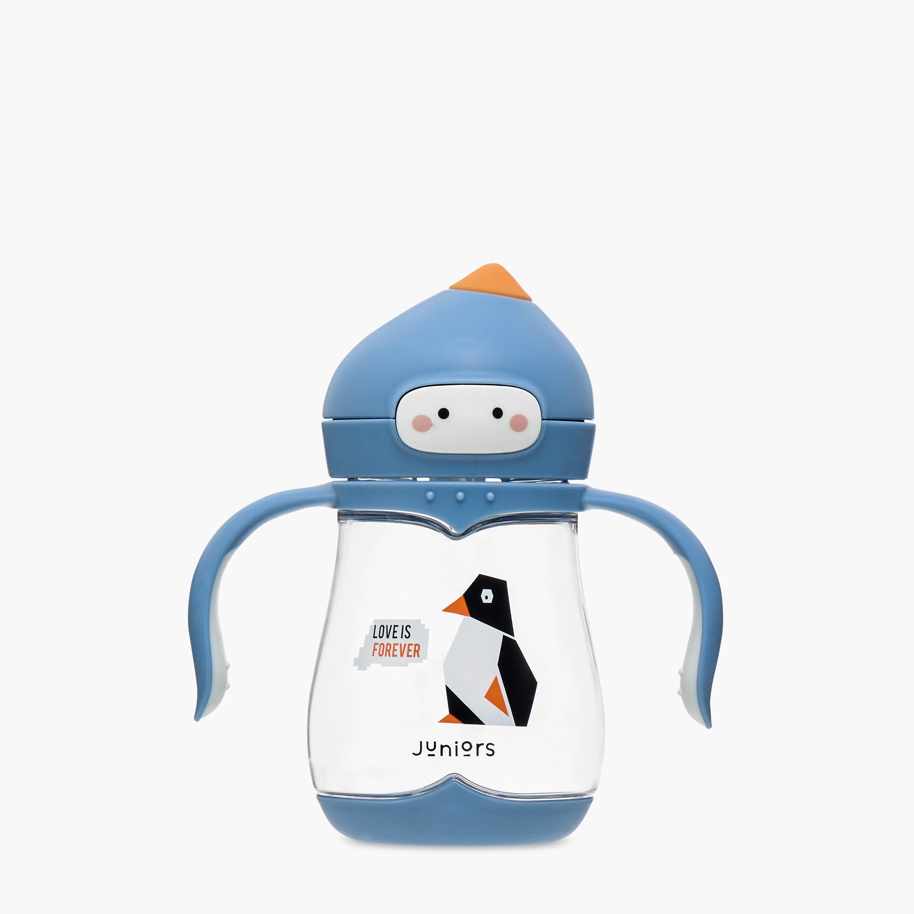 Juniors Penguin Print Tritan Sipper Cup with Handles - 240 ml-baby-feeding-mealtimeessentials-image-1