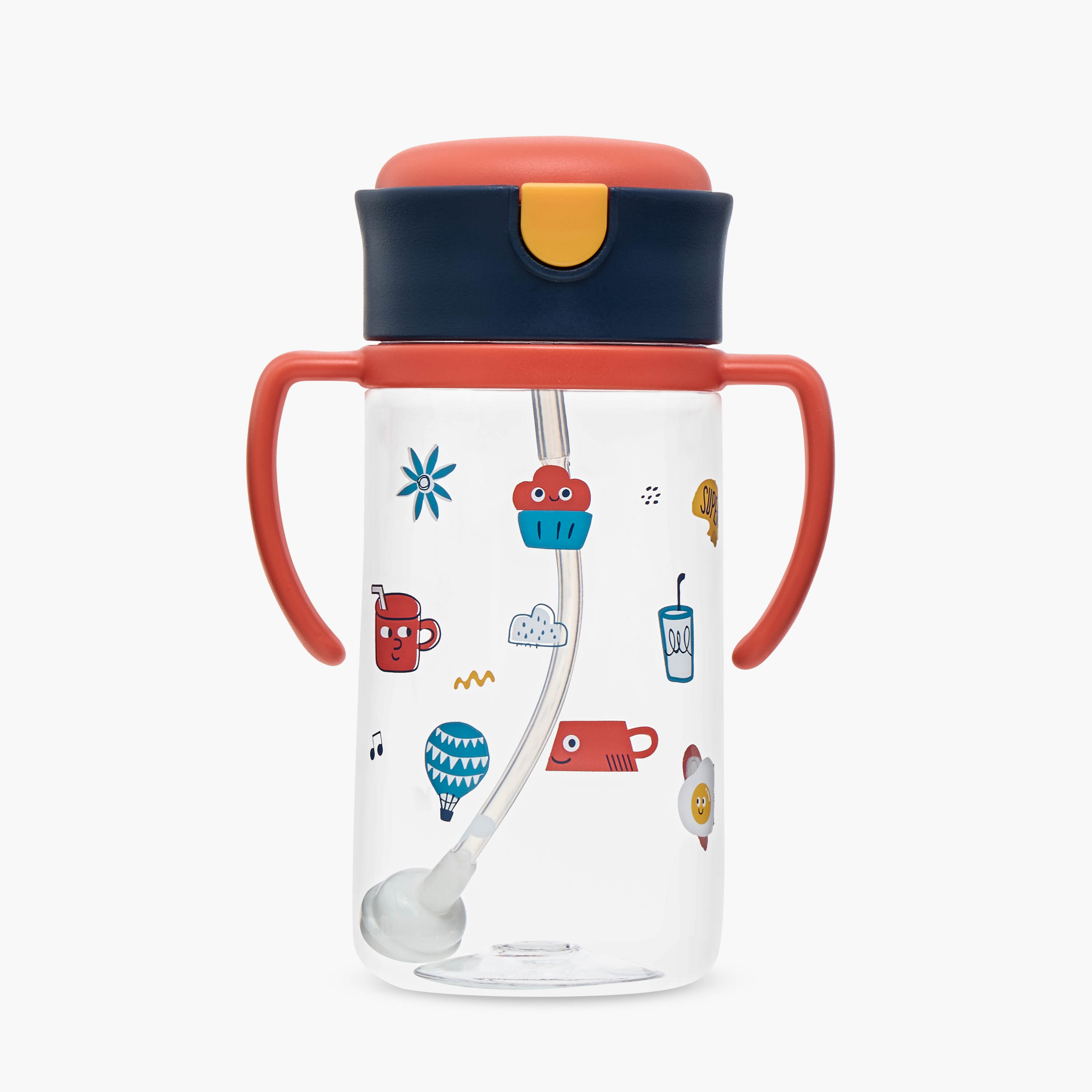 Juniors Printed Sipper Water Bottle with Handles - 300 ml-baby-feeding-mealtimeessentials-image-1