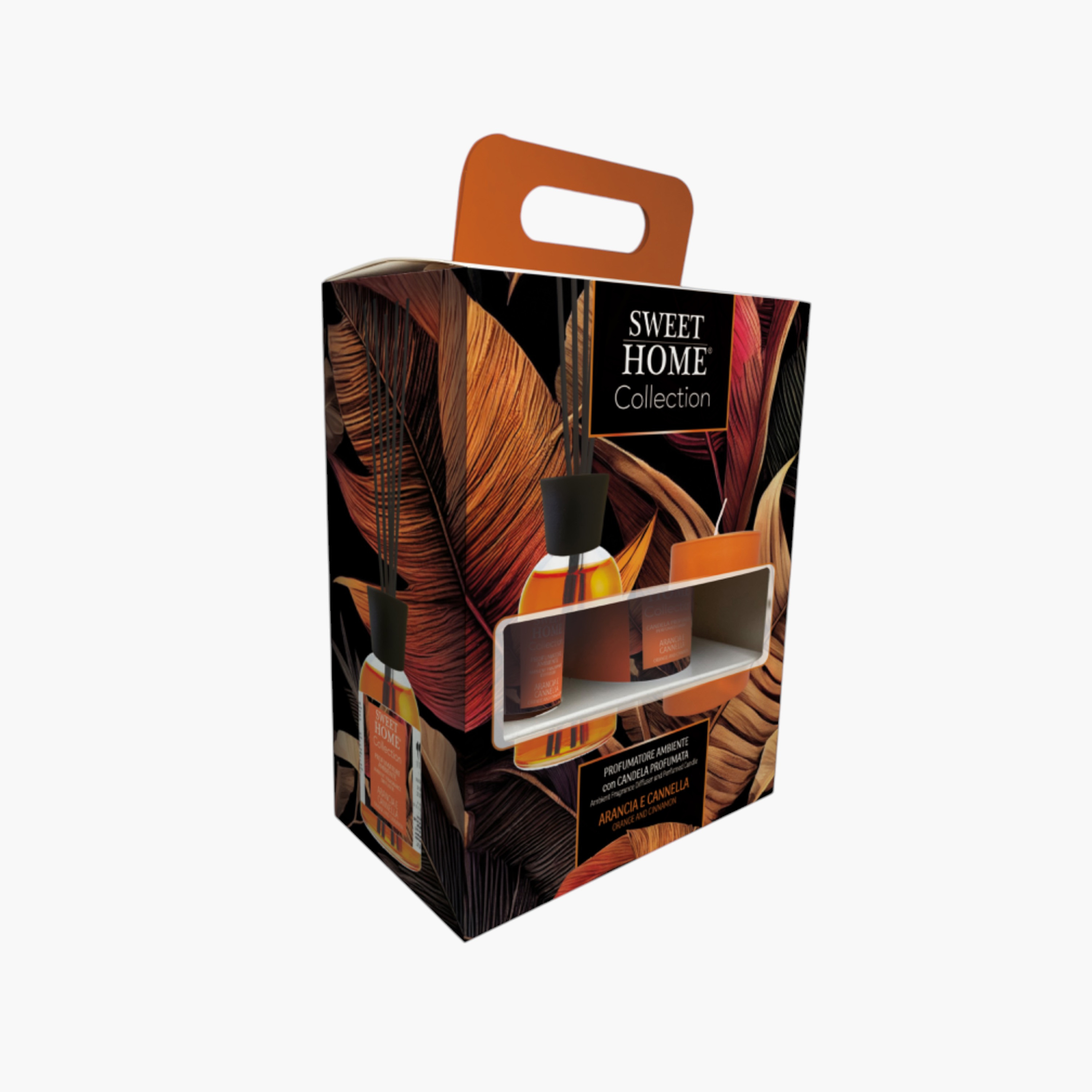 Sweet Home Arancia E Cannella Jar Candle and Reed Diffuser Gift Set-household-homefragrance-fragrancegiftset-image-1