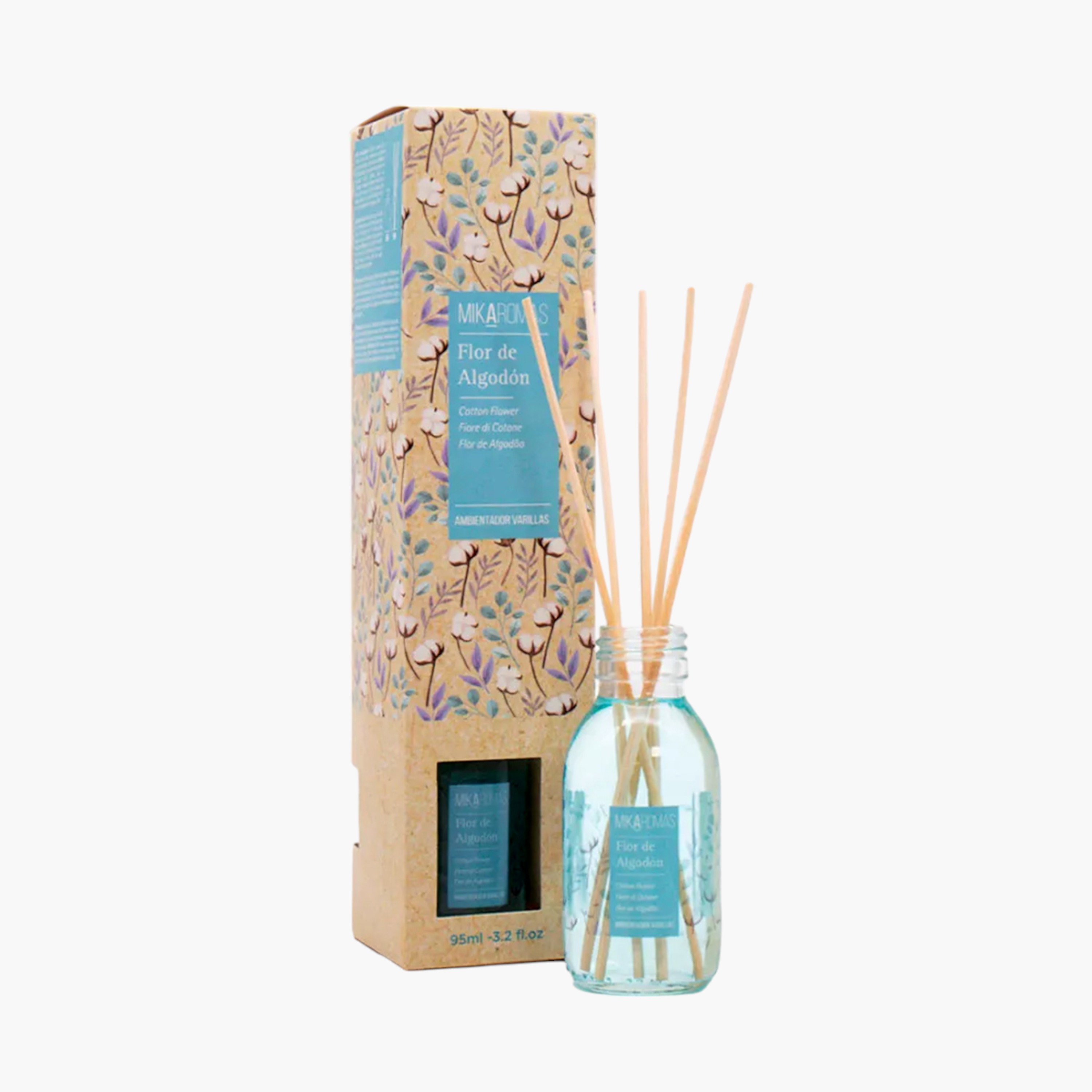 Mikaromas Cotton Flower Reed Diffuser - 95 ml-household-homefragrance-reeddiffusers-image-1
