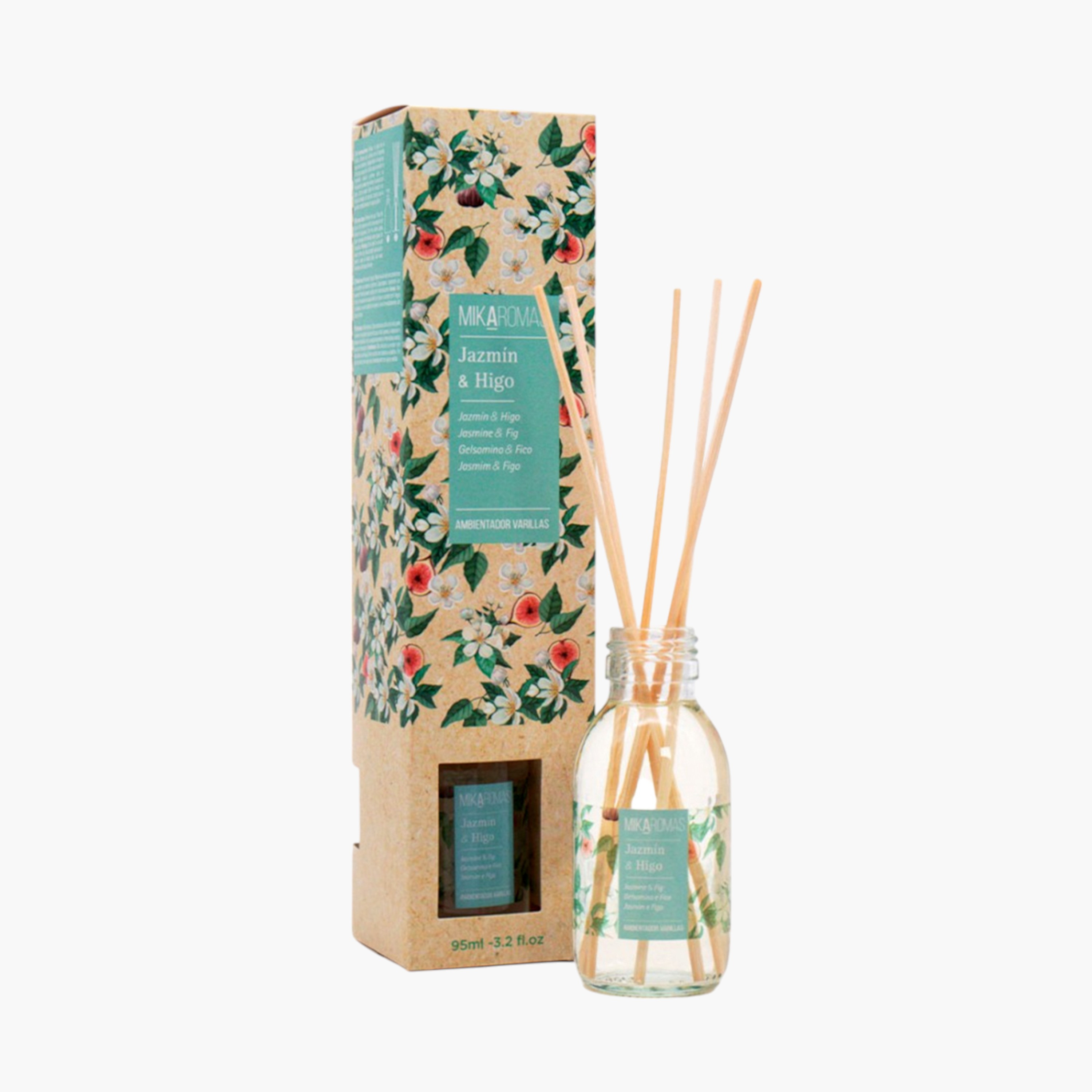 Mikaromas Jasmine and Higo Reed Diffuser - 95 ml-household-homefragrance-reeddiffusers-image-1