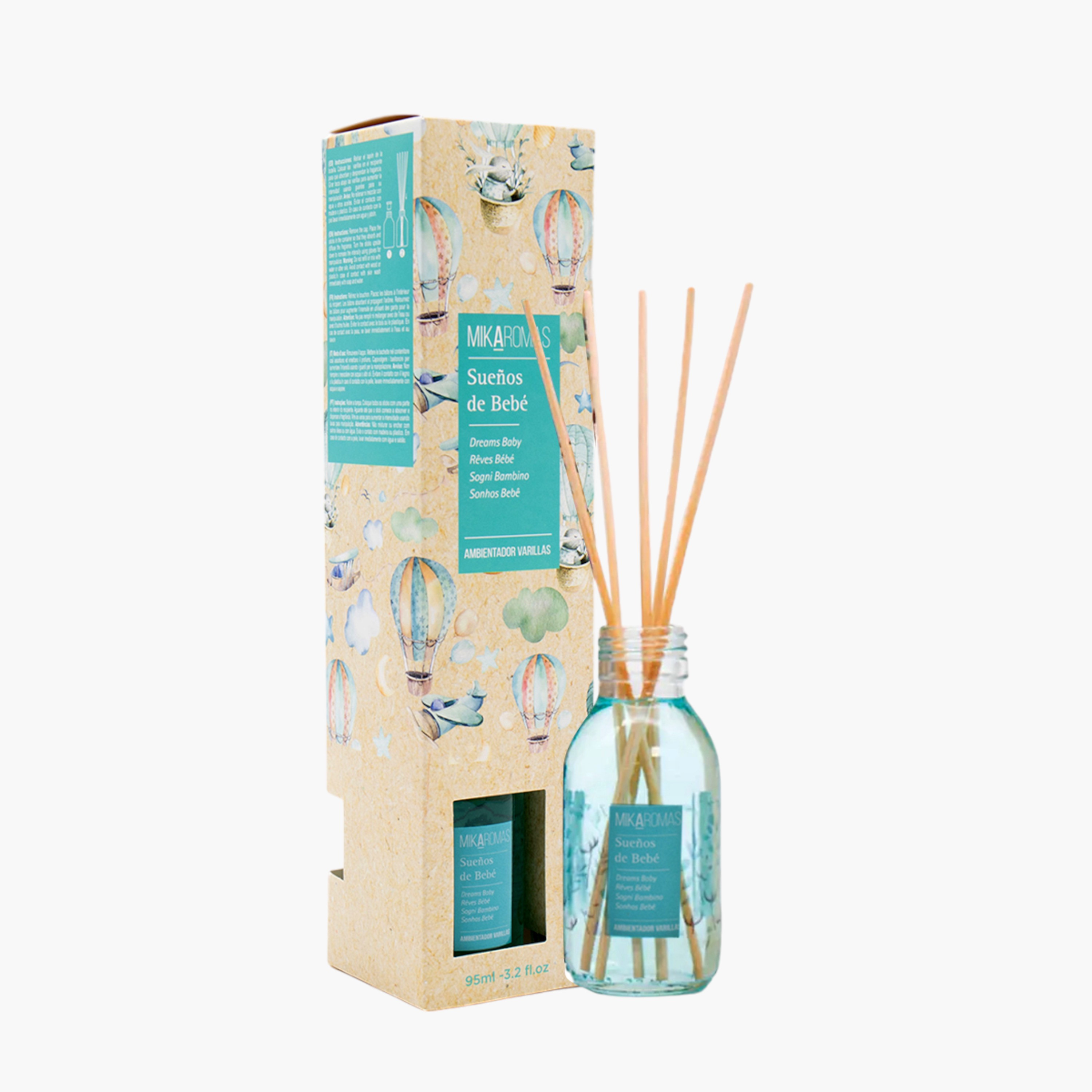 Mikaromas Baby Dreams Reed Diffuser - 95 ml-household-homefragrance-reeddiffusers-image-1