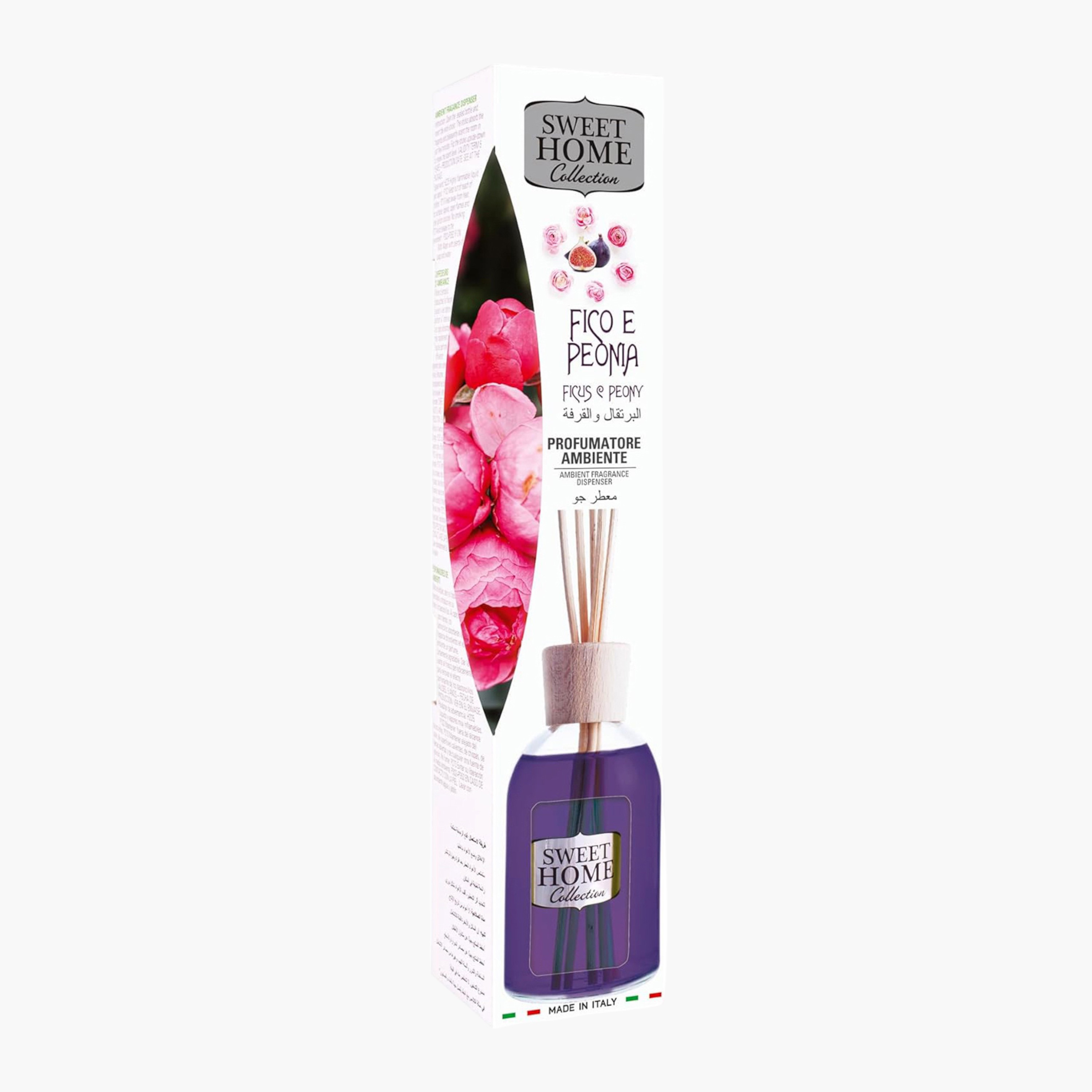 موزع عطور أعواد خشبية برائحة الفاوانيا والفيكس من سويت هوم - 100 مل-household-homefragrance-reeddiffusers-image-1