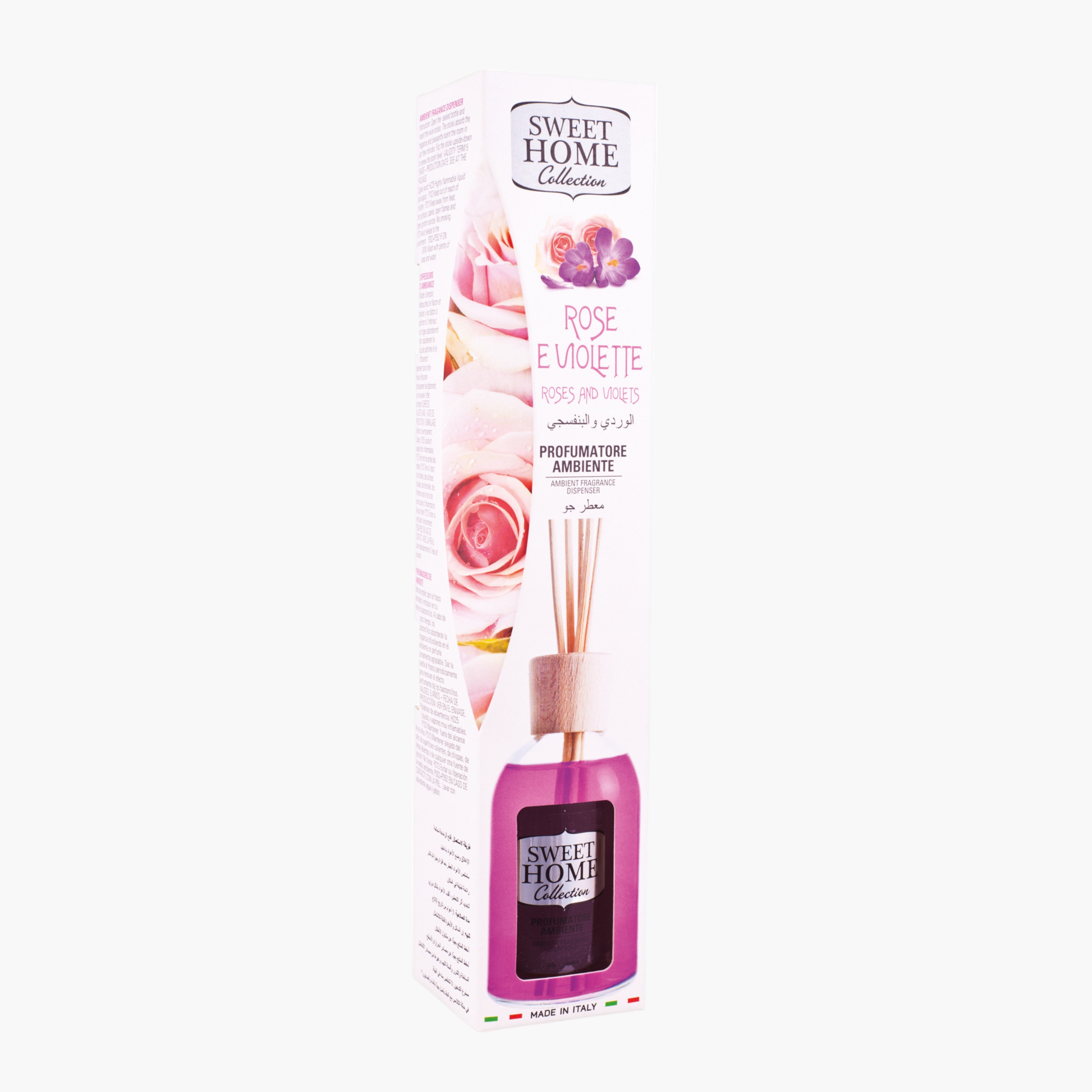 Sweet Home Rose and Violet Reed Diffuser - 100 ml-household-homefragrance-reeddiffusers-image-1