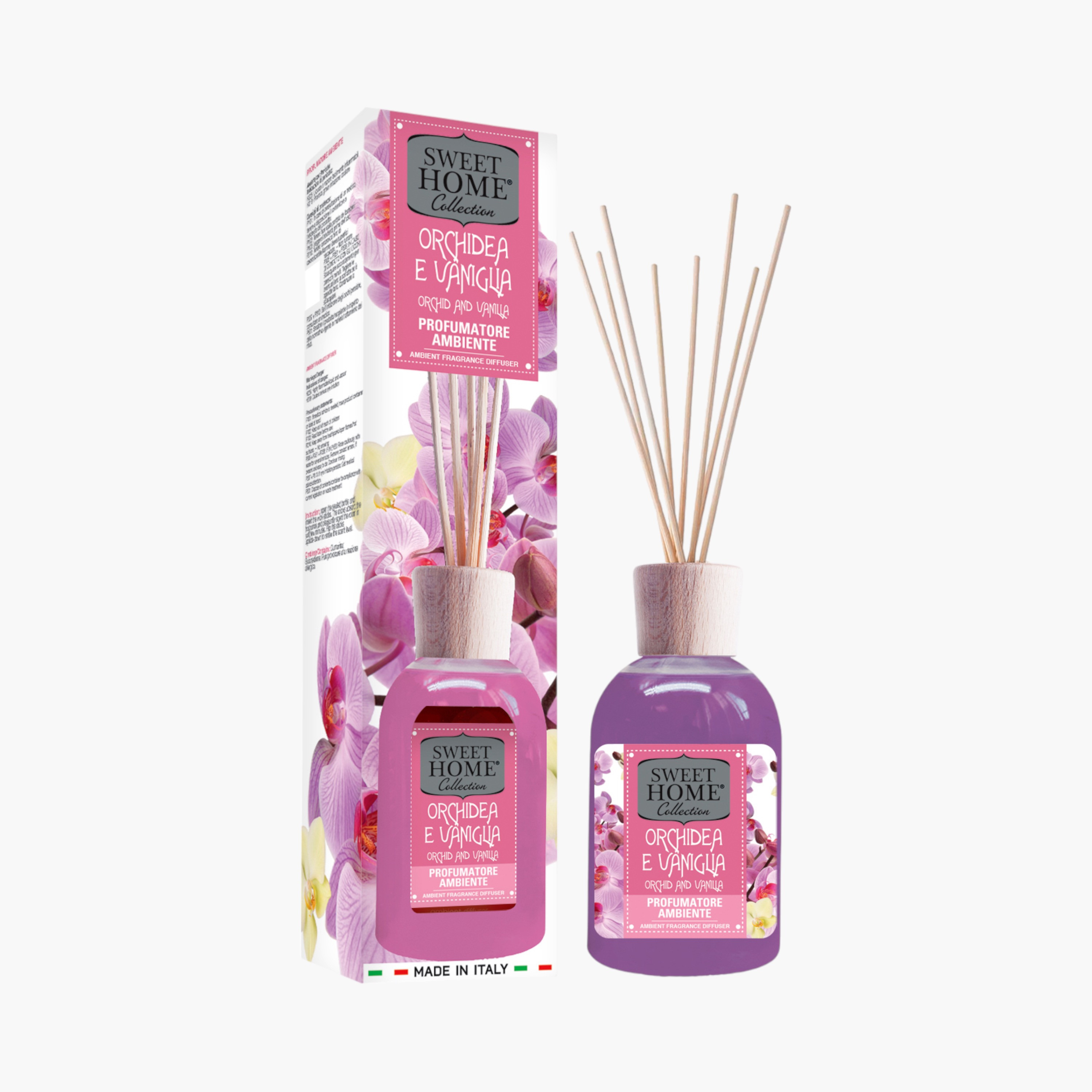موزع عطور برائحة الأوركيد والفانيليا من سويت هوم - 250 مل-household-homefragrance-reeddiffusers-image-1