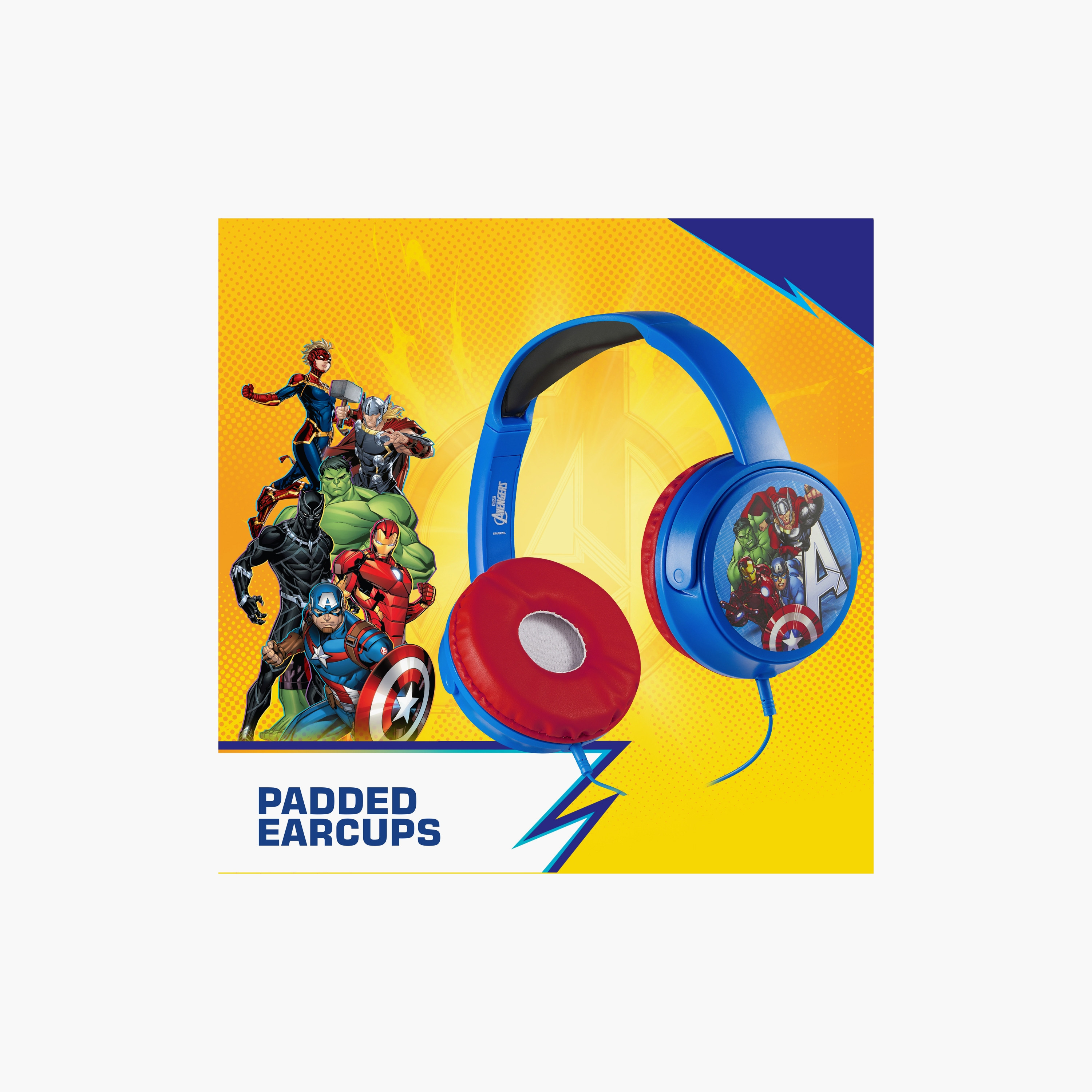 Marvel Avengers Wired Headphone with Decorative Stickers-electronics-speakers-image-15