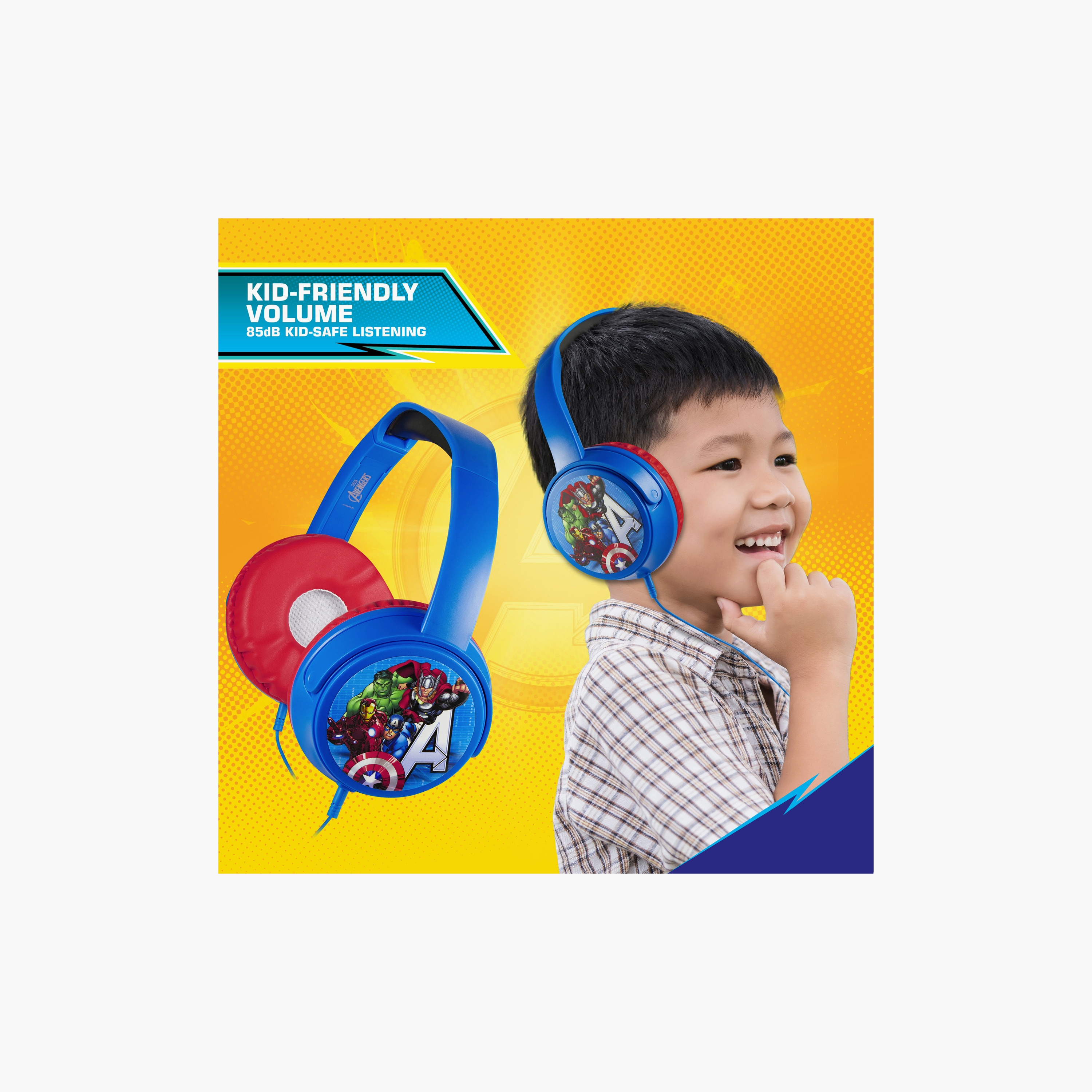 Marvel Avengers Wired Headphone with Decorative Stickers-electronics-speakers-image-2