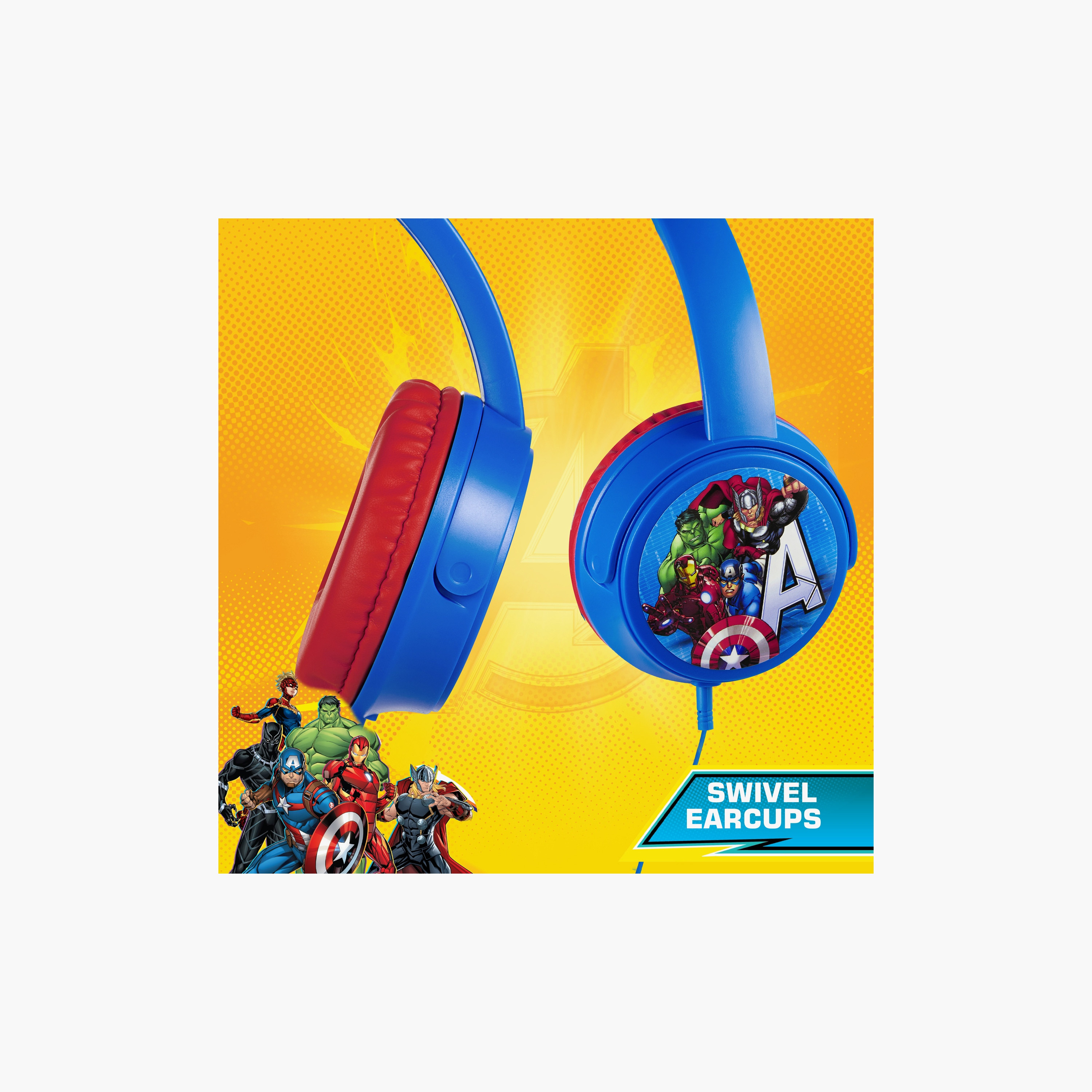 Marvel Avengers Wired Headphone with Decorative Stickers-electronics-speakers-image-3