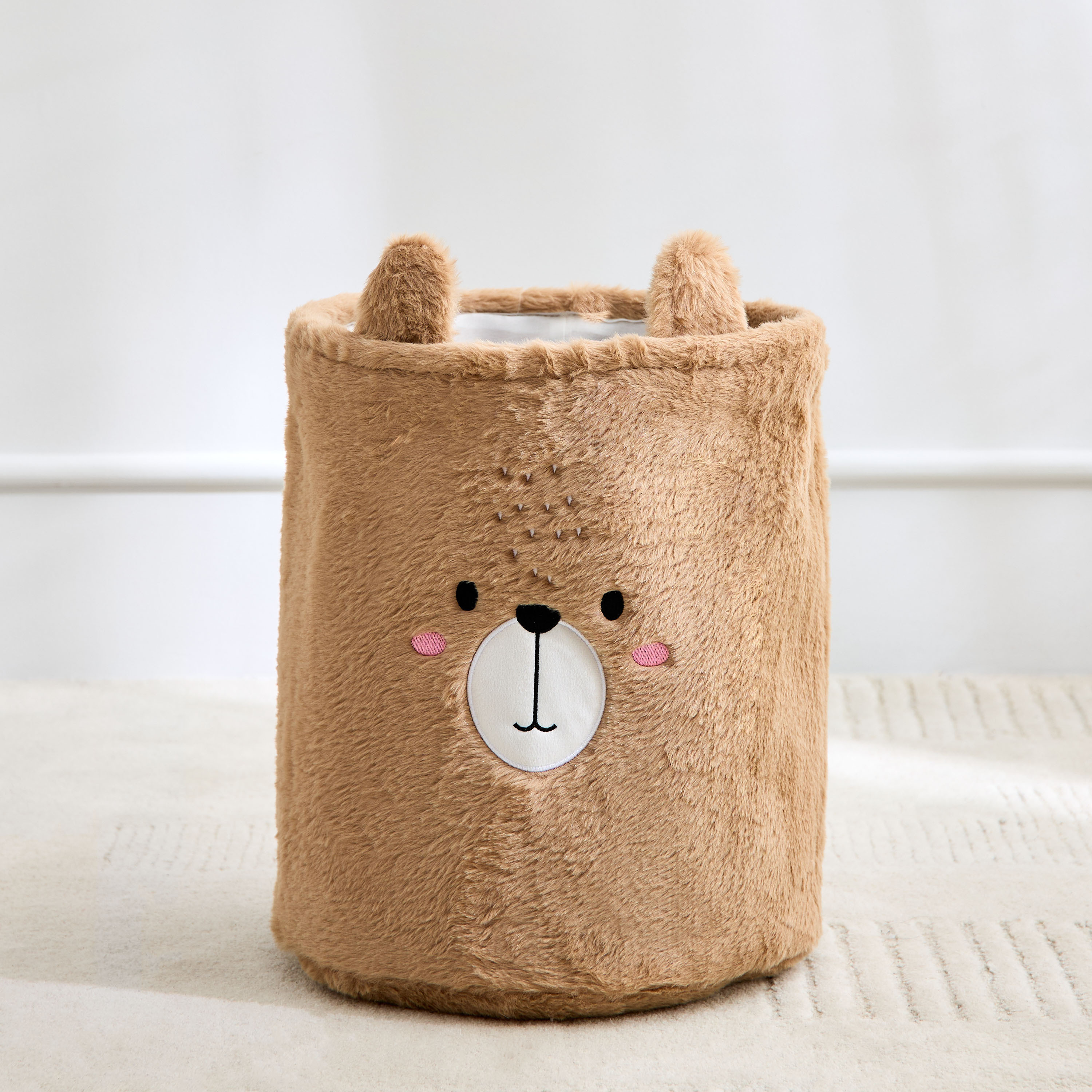 Juniors Bear Plush Storage Hamper - 30x30x35 cm-baby-nursery-roomdecor-image-1