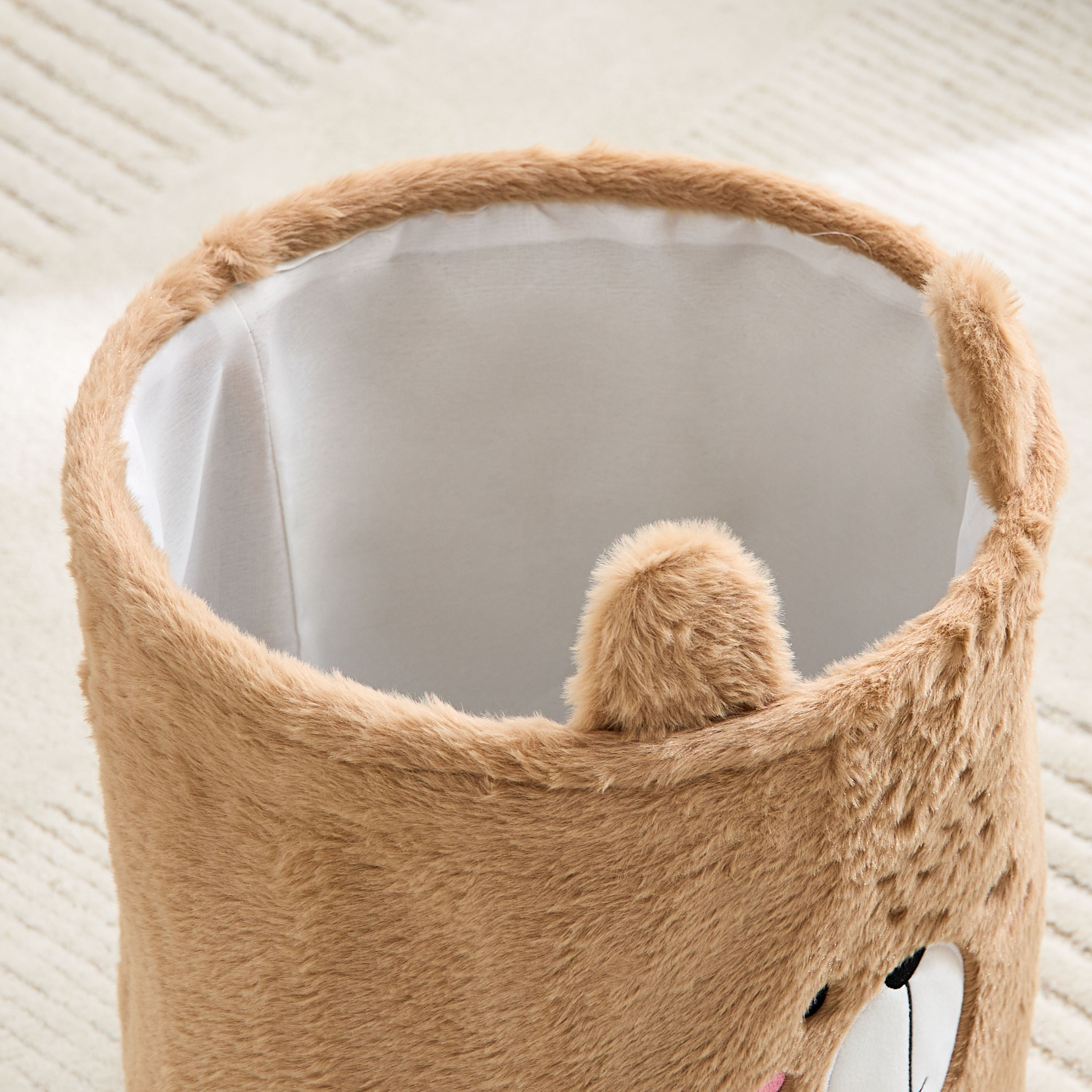 Juniors Bear Plush Storage Hamper - 30x30x35 cm-baby-nursery-roomdecor-image-4