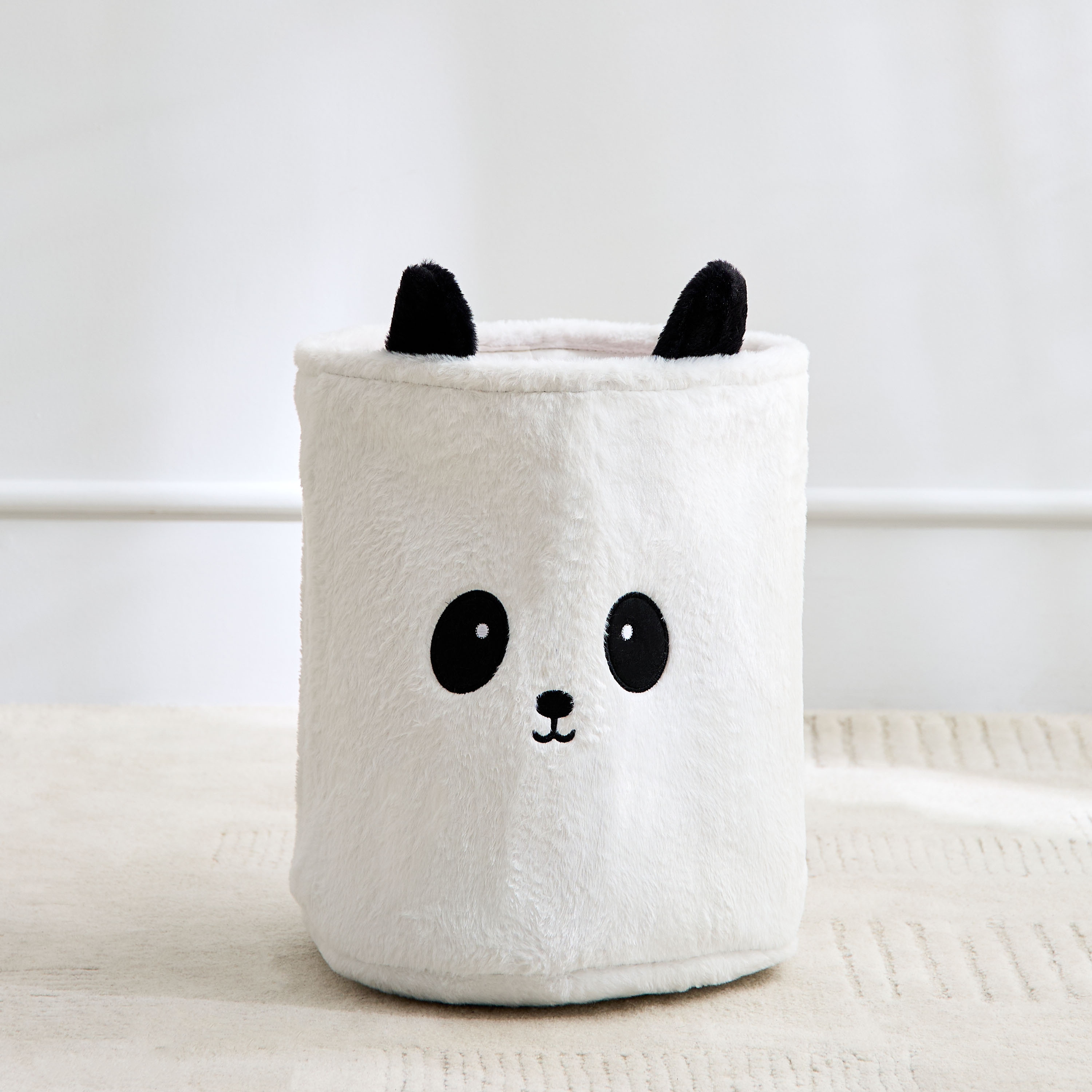 Juniors Panda Plush Storage Hamper - 30x30x35 cm-baby-nursery-roomdecor-image-1