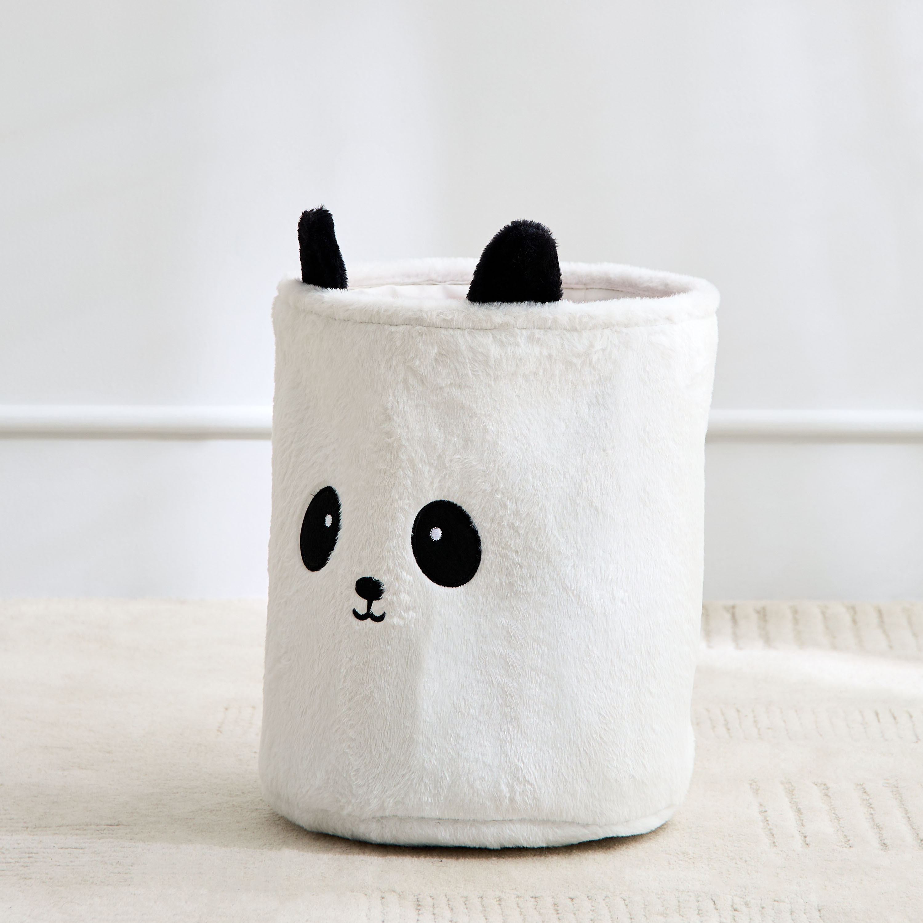 Juniors Panda Plush Storage Hamper - 30x30x35 cm-baby-nursery-roomdecor-image-2