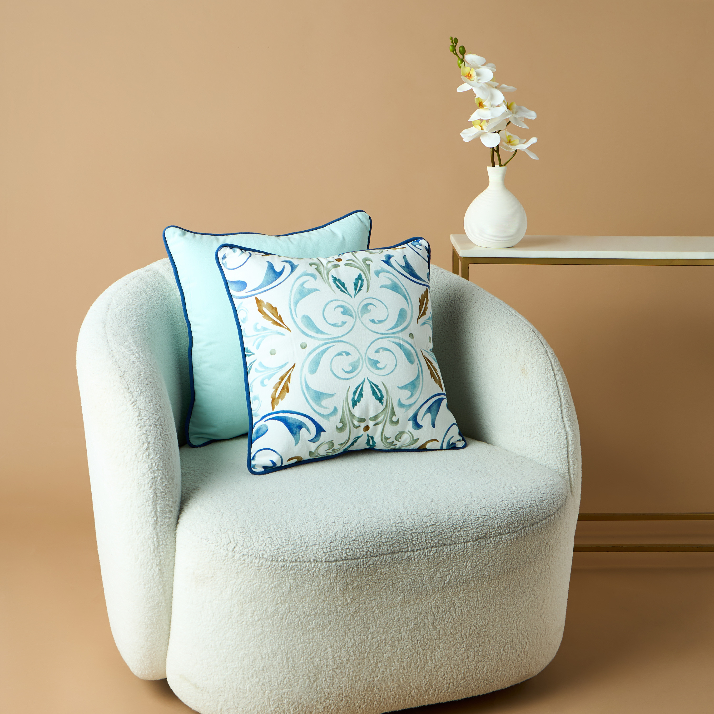 Assorted 2-Piece Filled Cushion Set - 45x45 cms-household-cushionsandthrows-filledcushions-decorativecushions-image-1