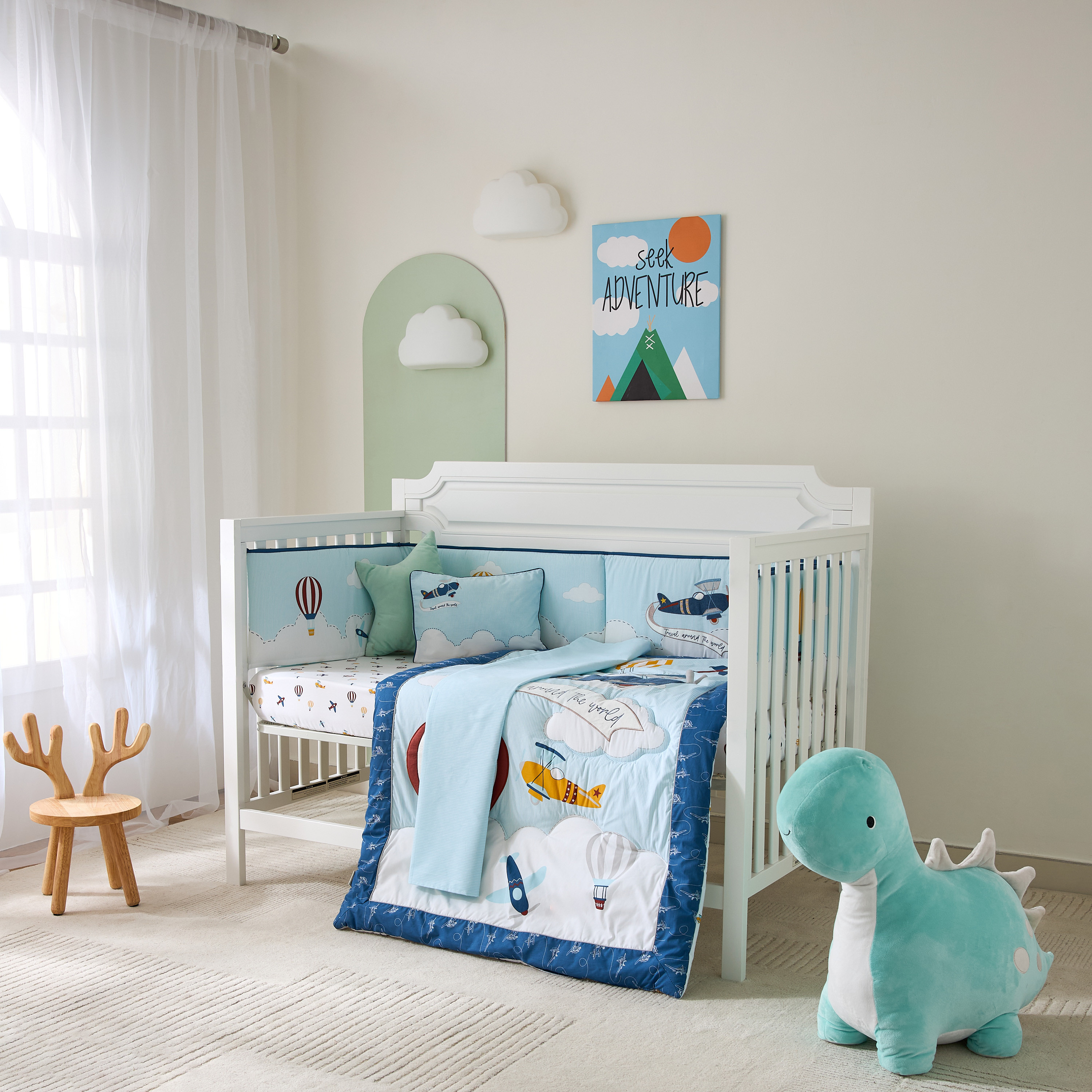 Juniors Little Explorer 5-Piece Comforter Set - 90x130 cm-baby-nursery-babybedding-image-15