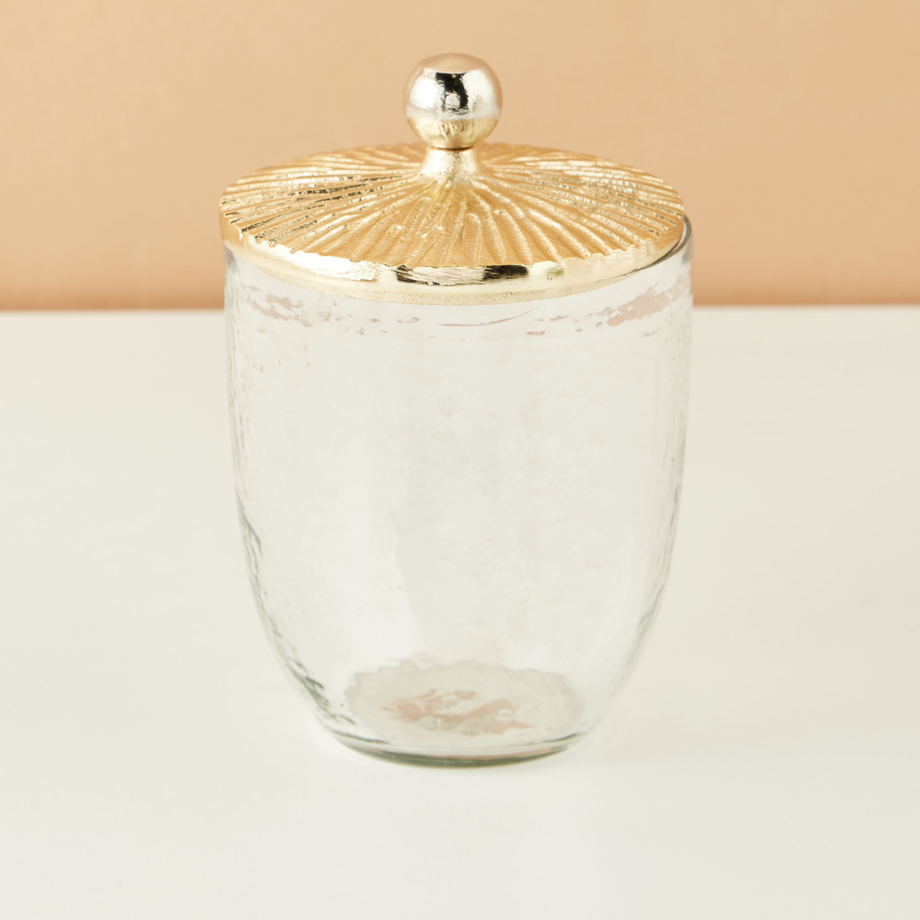 Hammered Cotton Jar-household-bathandlaundry-bathaccessories-tissueboxesandcottonjars-image-2