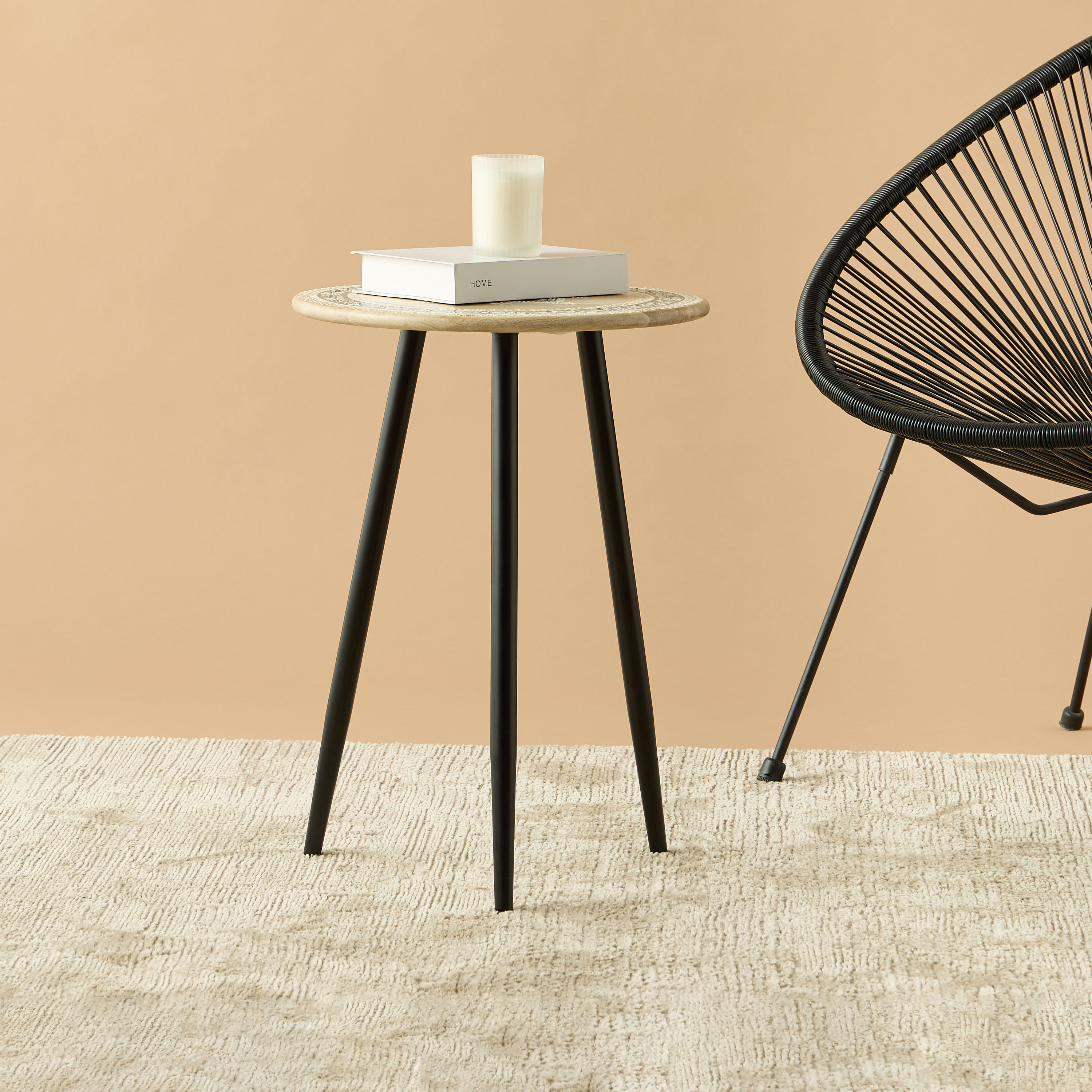 طاولة جانبية خشب بطبعات - 16x22 سم-furniture-livingroom-sideandendtables-image-1
