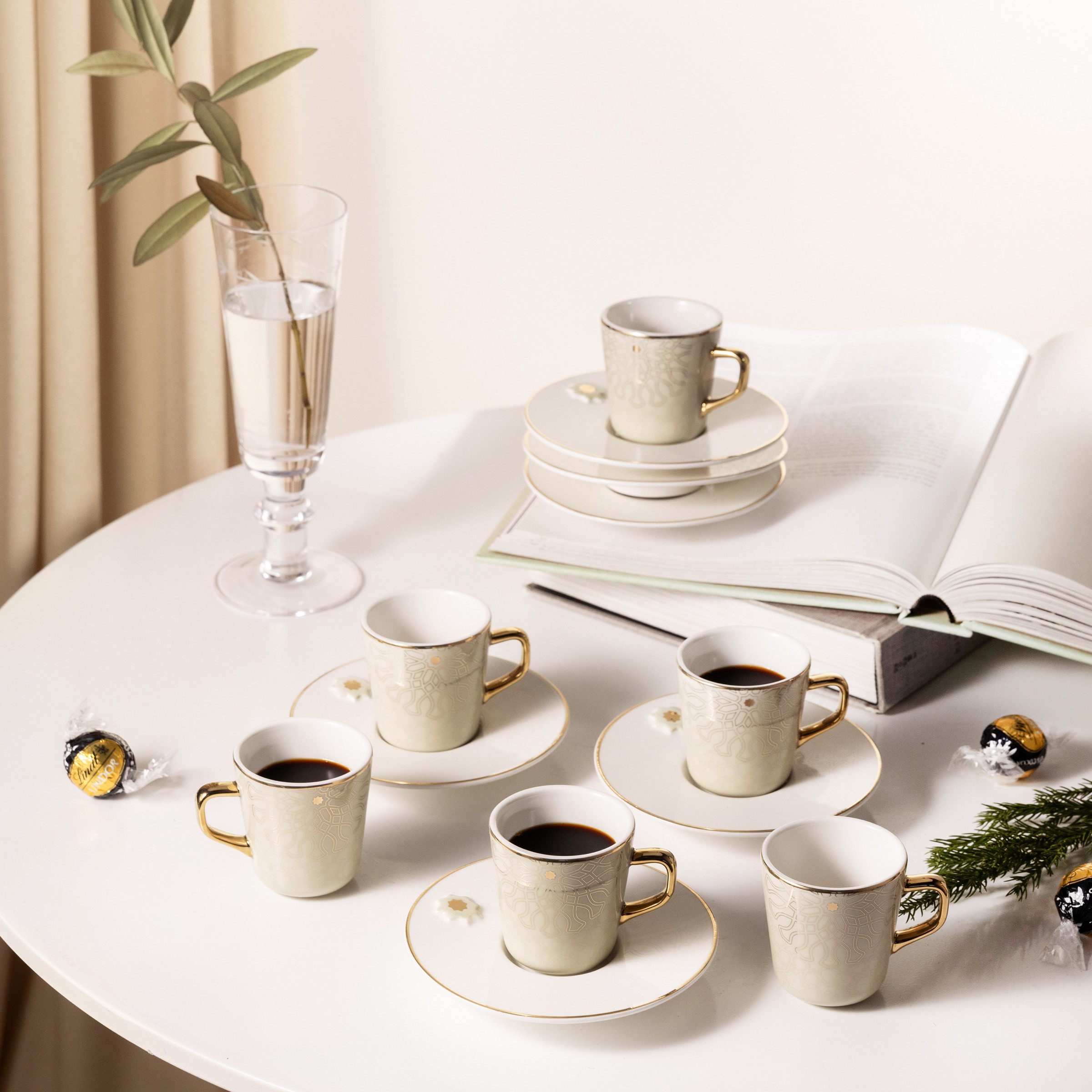 طقم فناجين قهوة وصحون 12 قطعة أصالة من أوتانتيك-household-dining-teaandcoffee-teaandcoffeesets-image-6