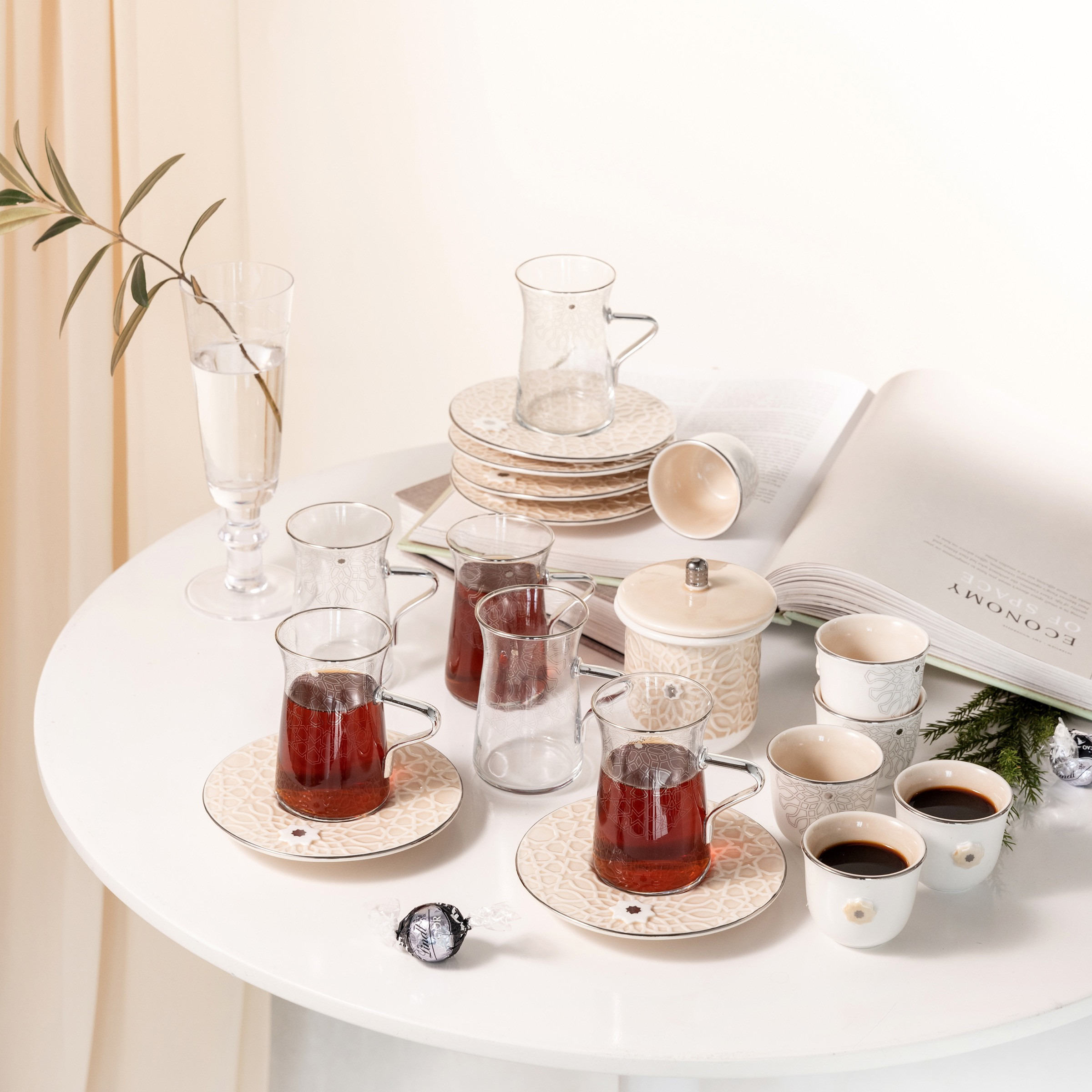 Otantik Asalah 19-Piece Tea and Coffee Set-household-dining-teaandcoffee-teaandcoffeesets-image-1