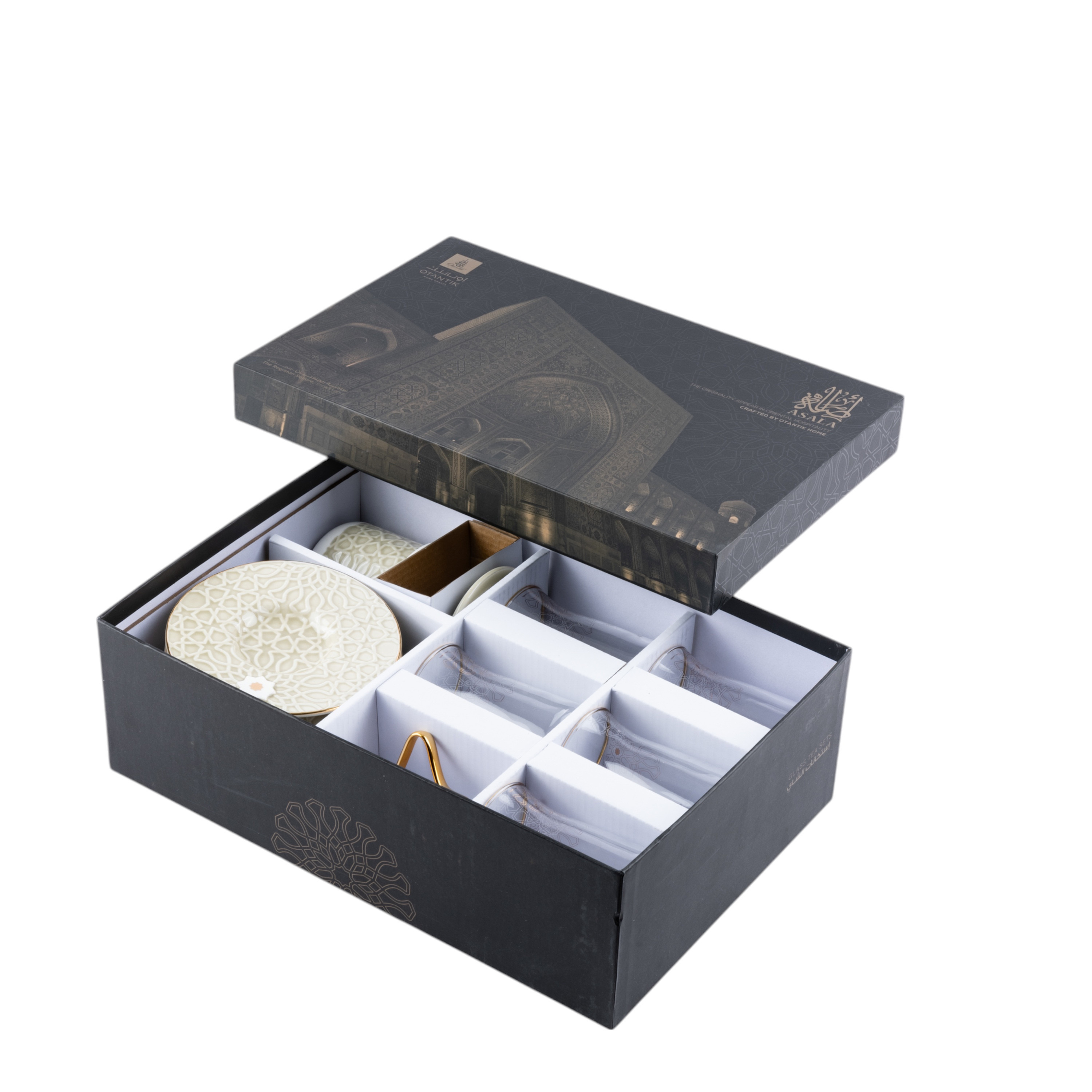Otantik Asalah 12-Piece Cup and Saucer Set with Sugar Pot - 150 ml-household-dining-teaandcoffee-teaandcoffeesets-image-3