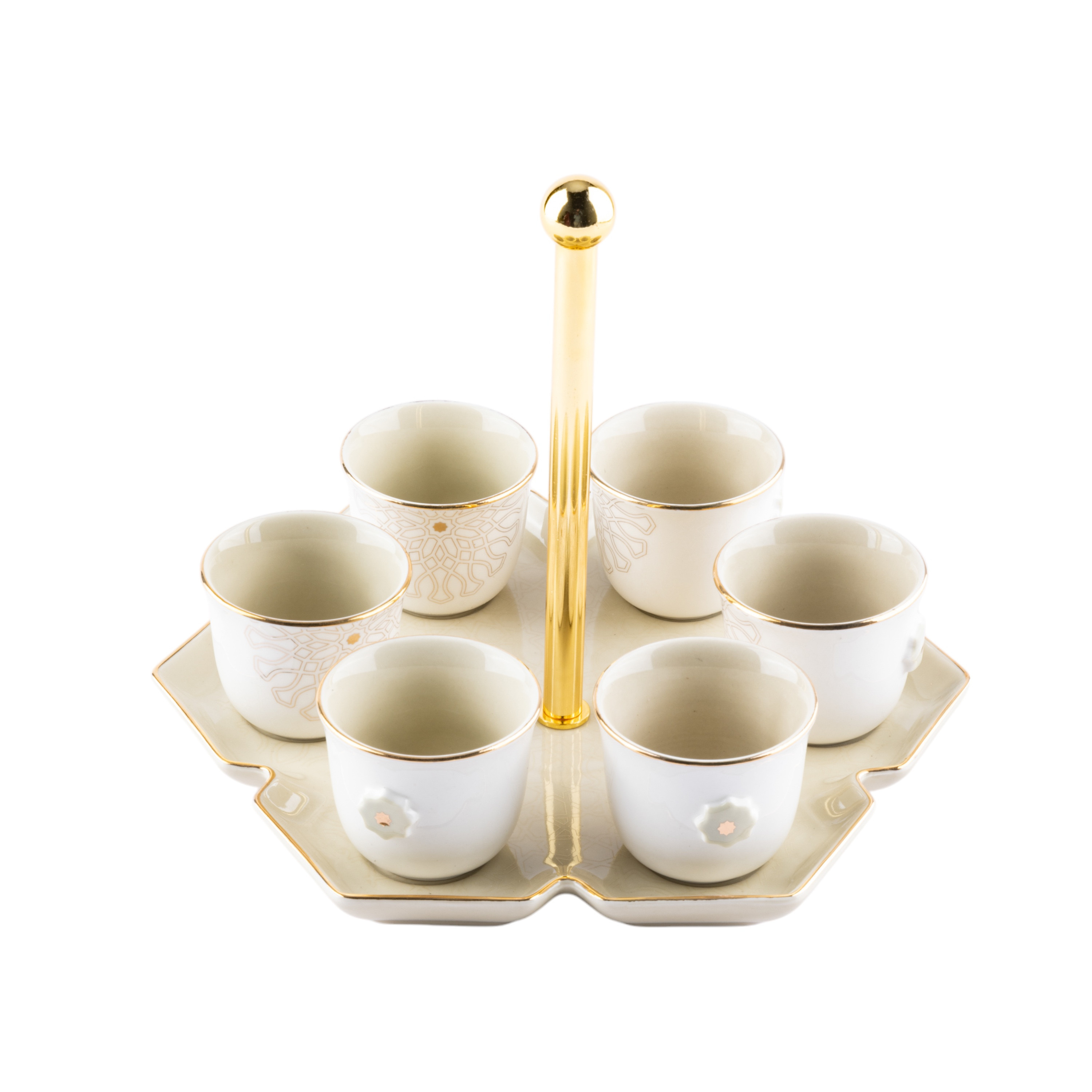 طقم فناجين قهوة مع حامل 6 قطع أصالة من أوتانتيك-household-dining-teaandcoffee-teaandcoffeesets-image-5