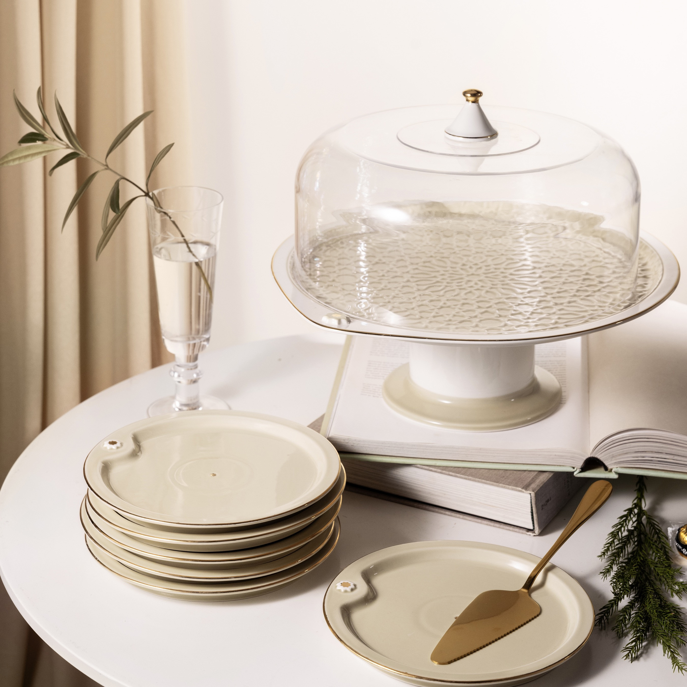 Otantik Asalah 9-Piece Cake Serving Set-household-dining-serveware-cakestands-image-1