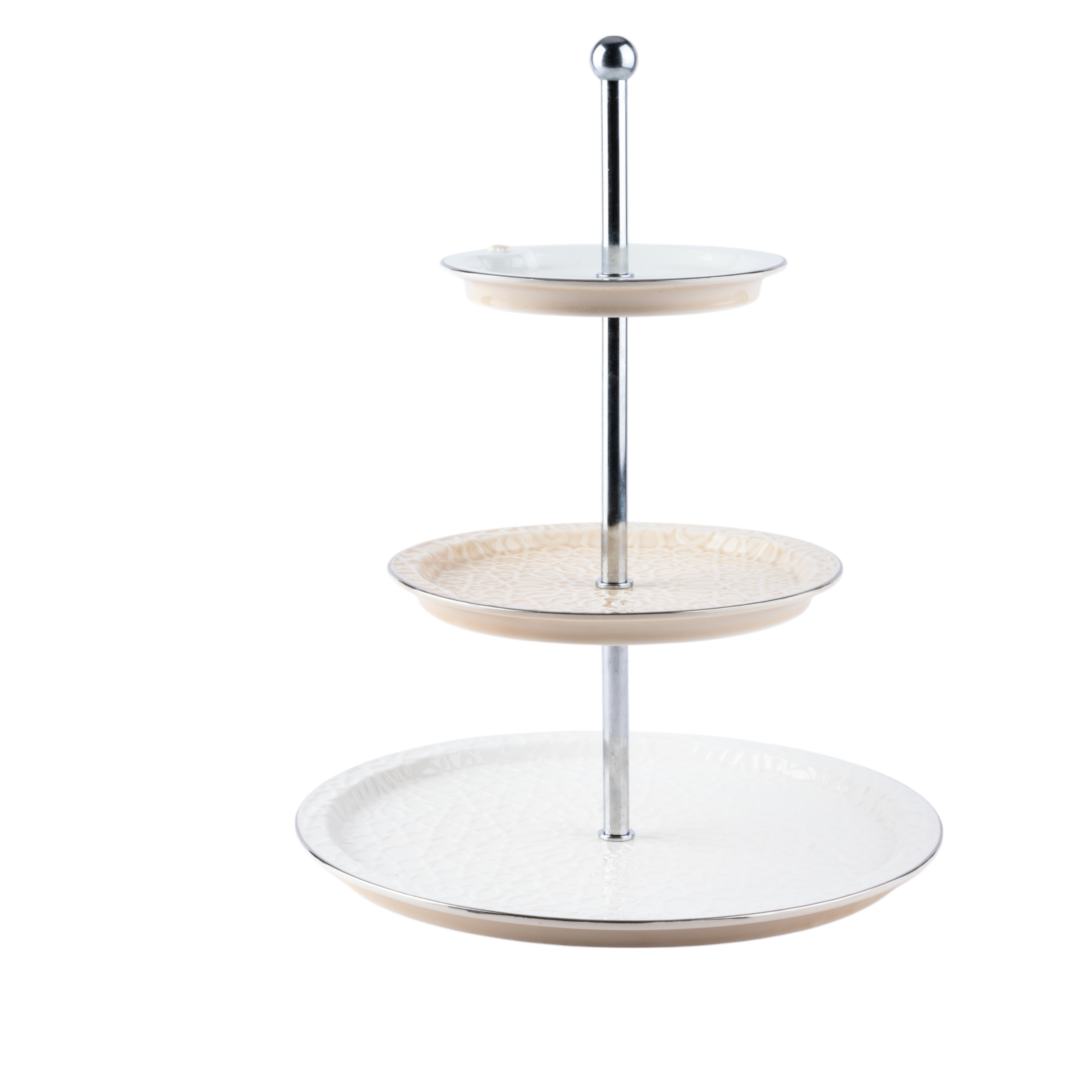 Otantik Asalah 3-Tier Porcelain Cake Stand -  14x27x9 cms-household-dining-serveware-cakestands-image-4