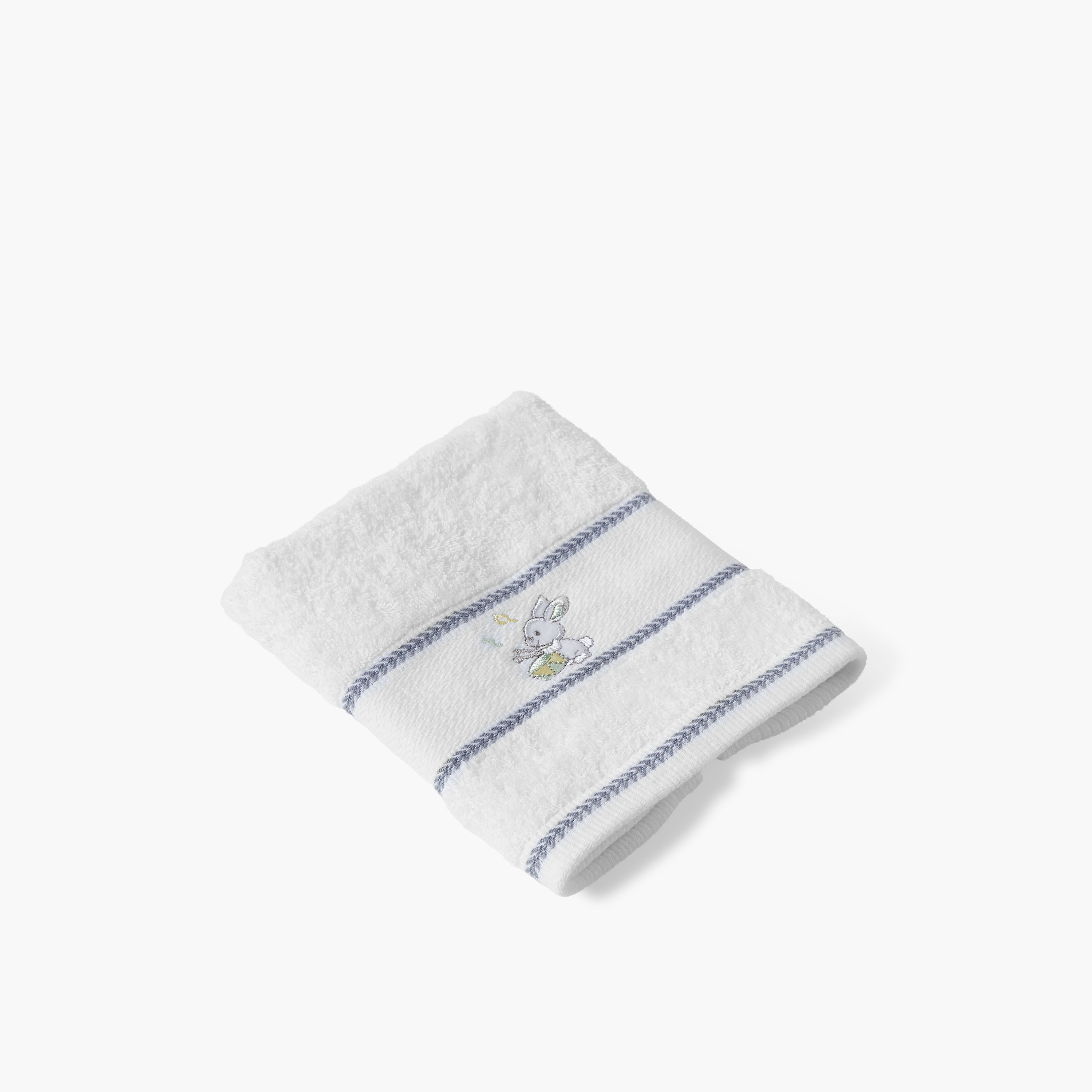 Juniors Bunny Embroidered Towel - 30x30 cm-baby-bathandcare-towels-image-1
