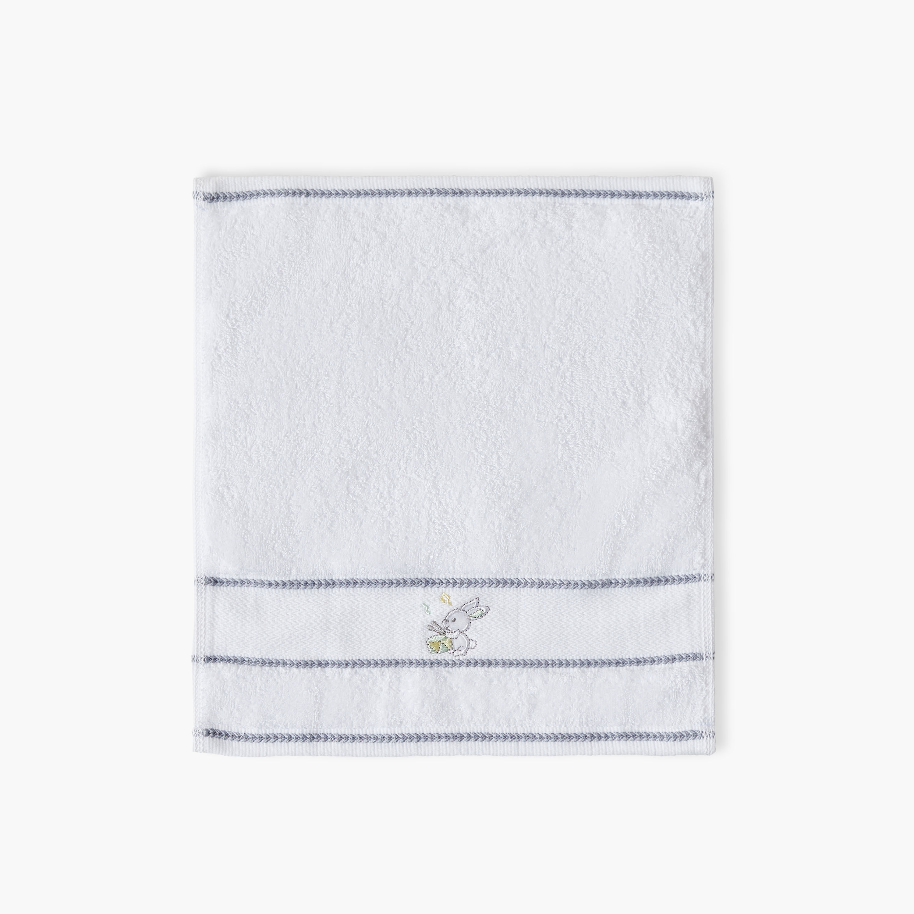 Juniors Bunny Embroidered Towel - 30x30 cm-baby-bathandcare-towels-image-2