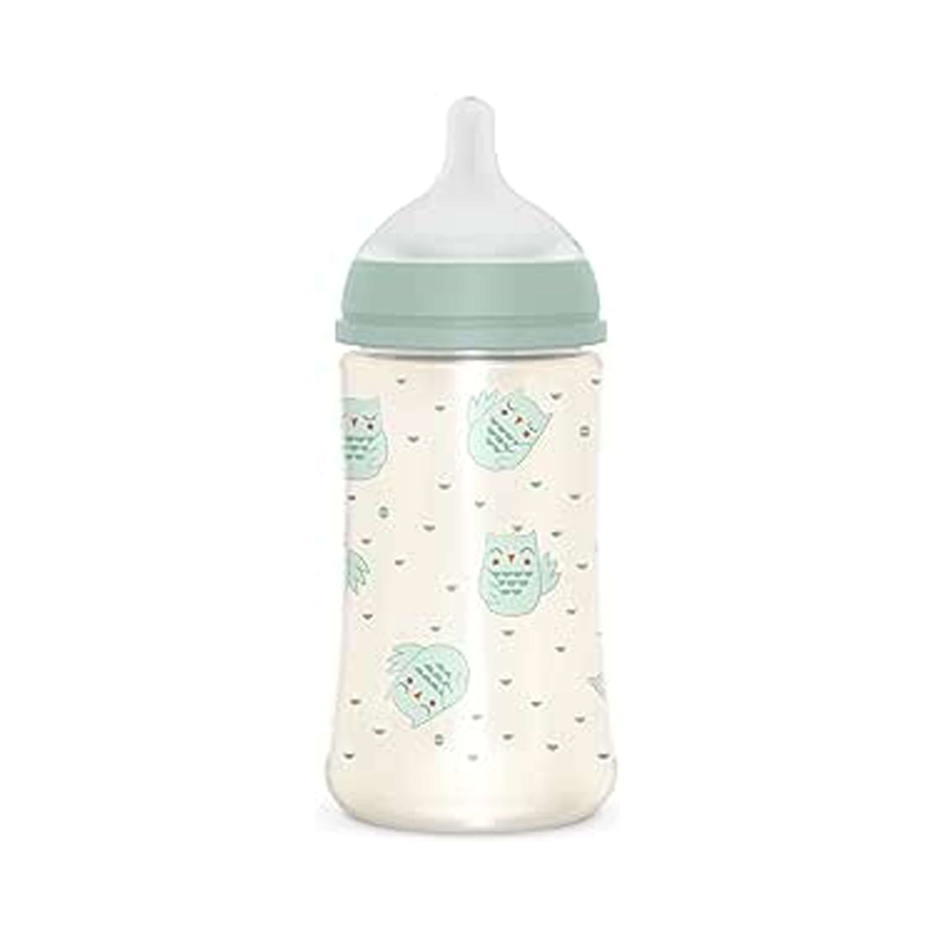 Suavinex Slow Flow BPA Free Feeding Bottle - Owl - Green - 270 ml-baby-feeding-feedingbottles-bottlesandteats-image-2